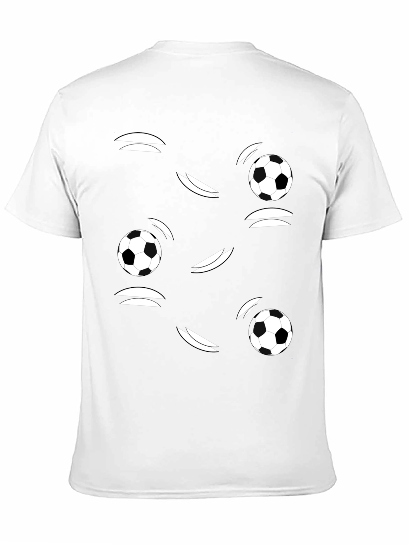Soccer Ball Graphic Black T-Shirt