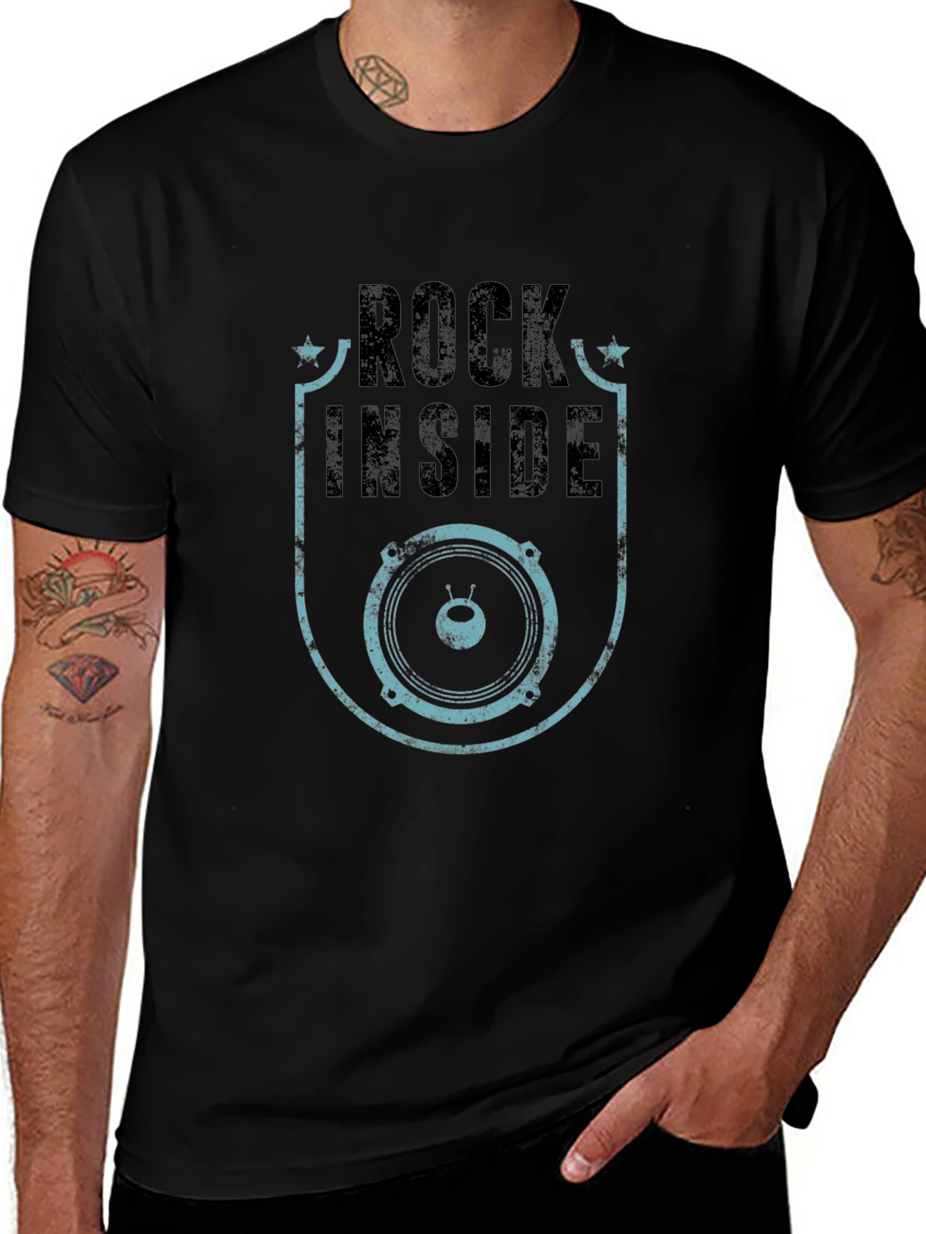 Rock Inside Graphic Tee - Cool Music Lover T-Shirt