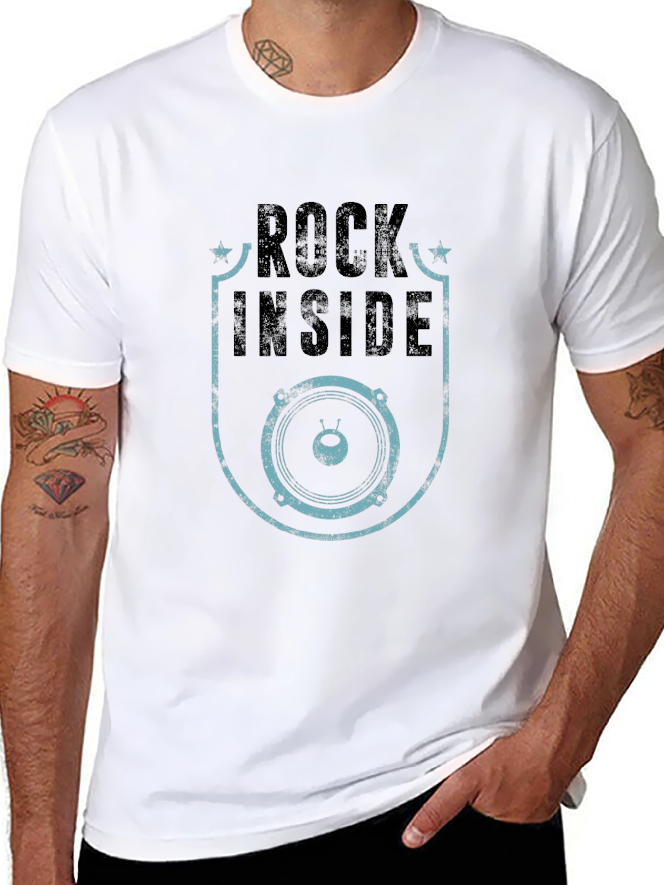 Rock Inside Graphic Tee - Cool Music Lover T-Shirt