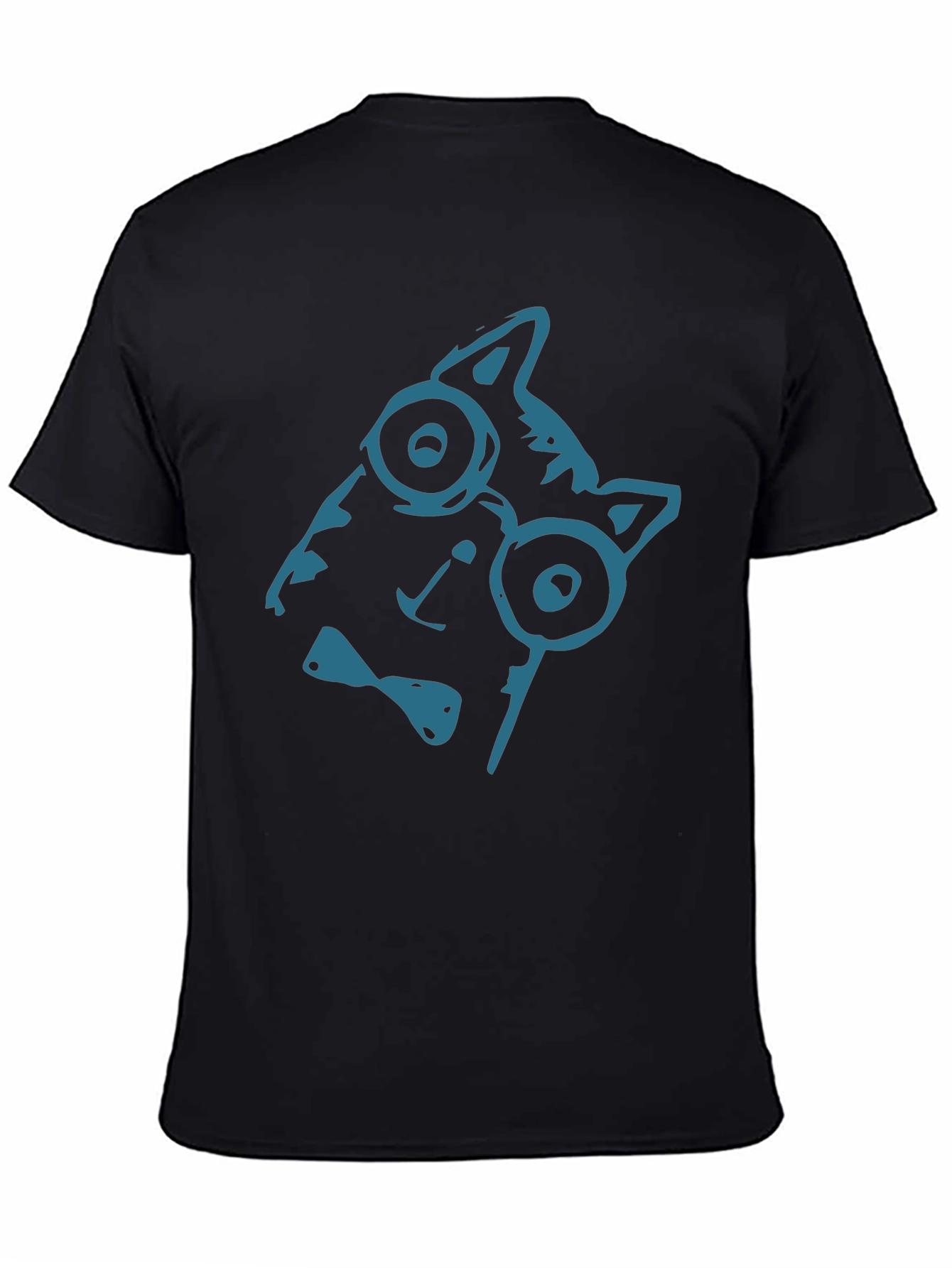 Cool Cat Tee - Quirky Glasses Bow Tie