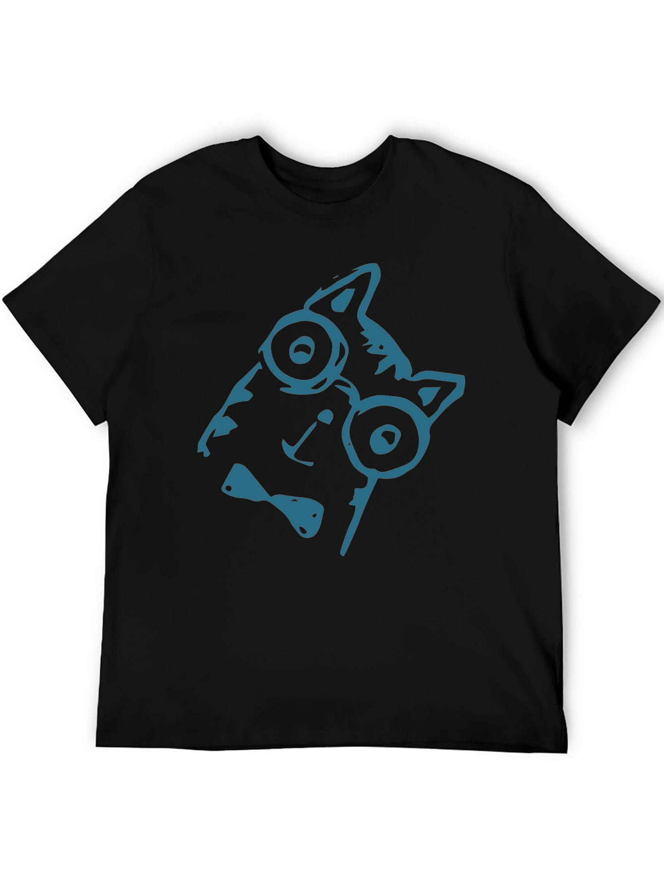 Cool Cat Tee - Quirky Glasses Bow Tie