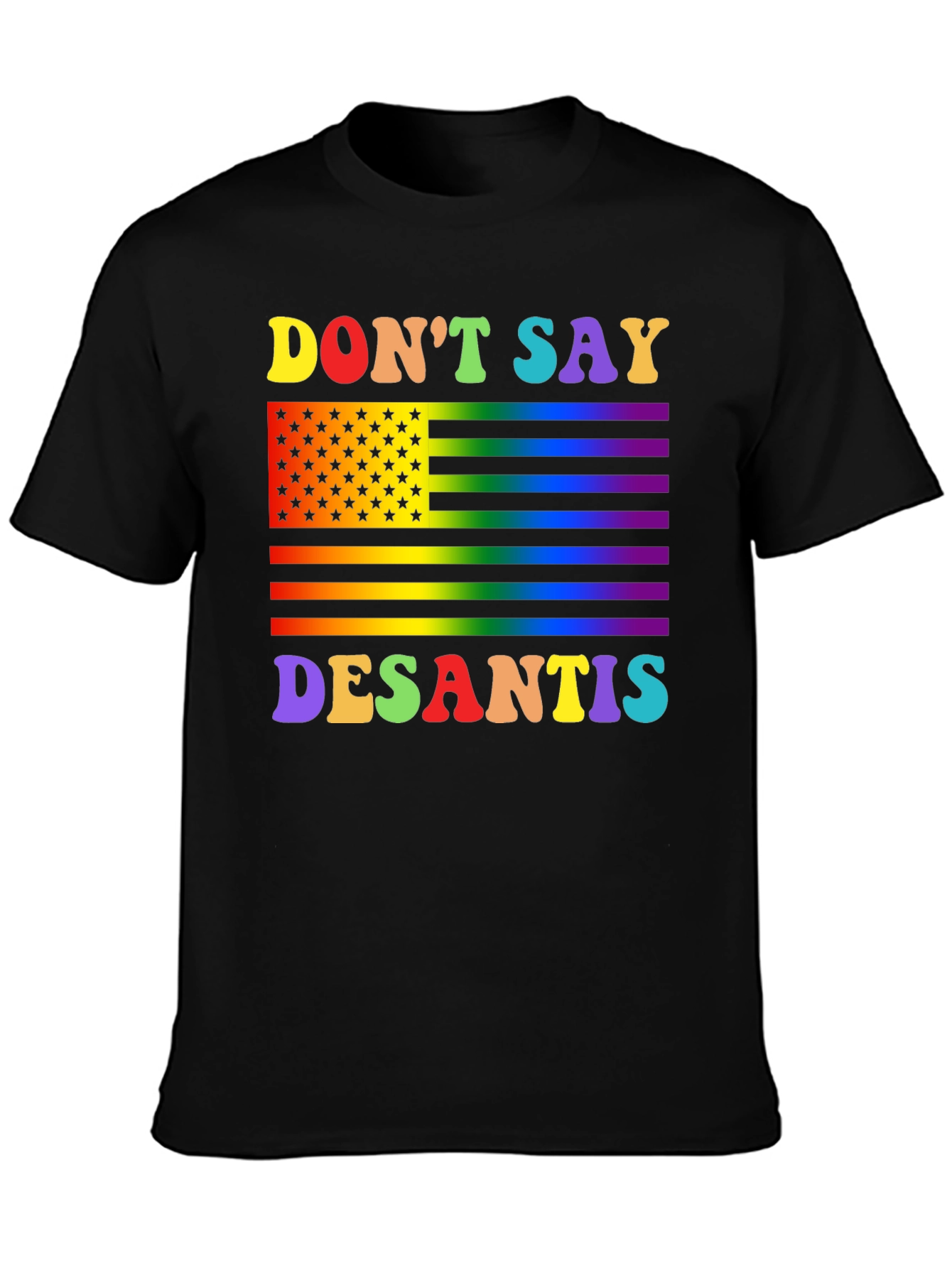 Dont Say DeSantis Rainbow Flag T-Shirt