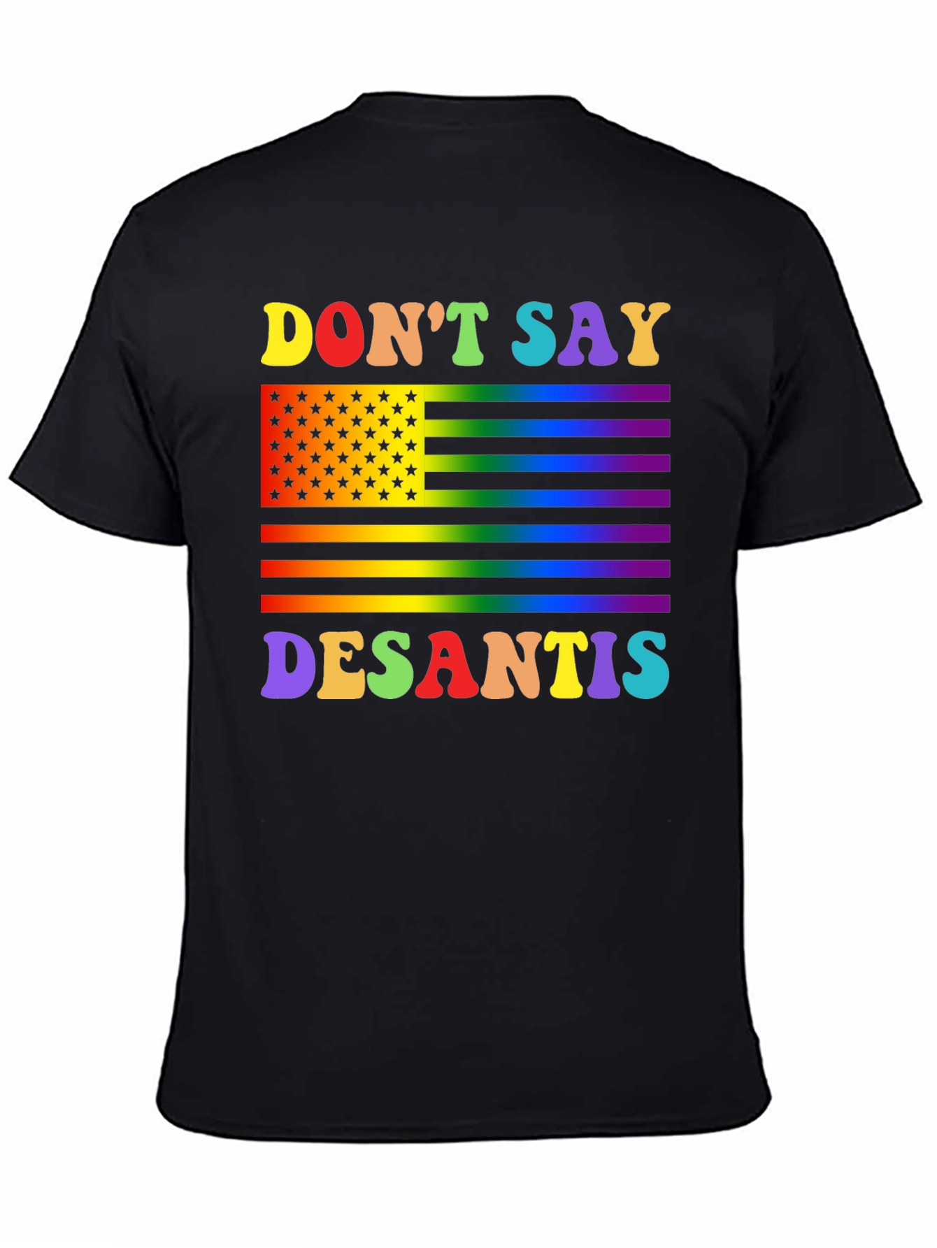 Dont Say DeSantis Rainbow Flag T-Shirt