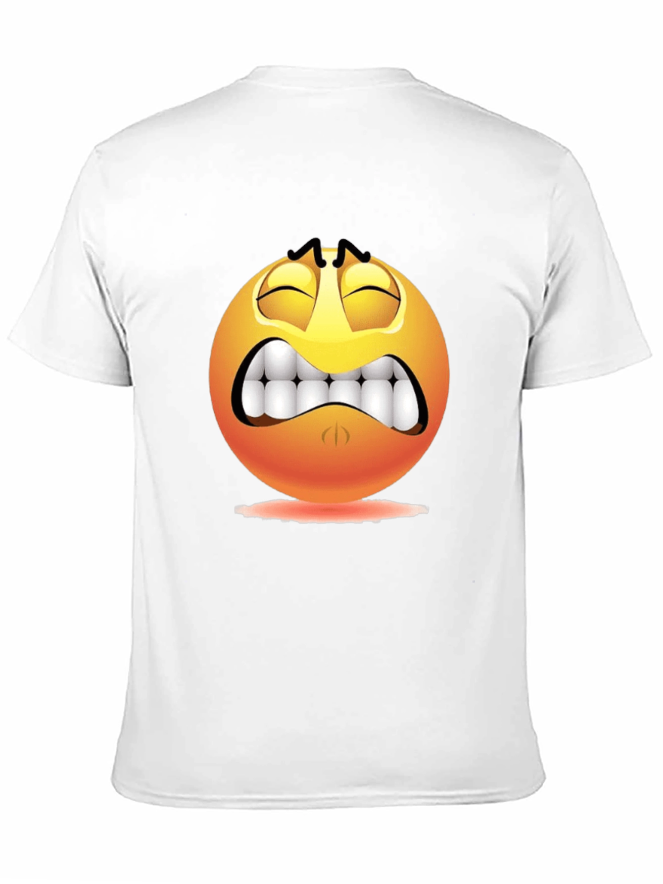 Distressed Emoji Graphic Black T-Shirt