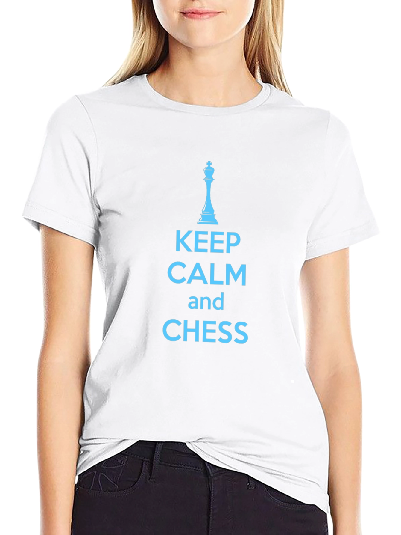 Keep Calm and Chess T-Shirt - Black