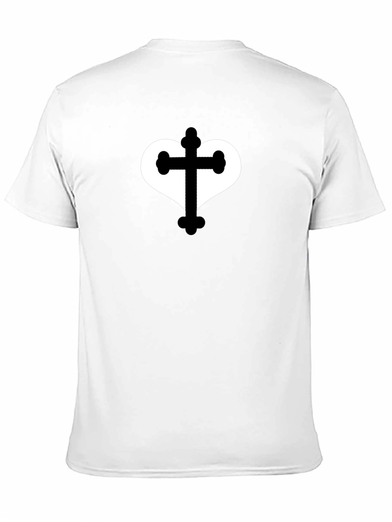 Heart Cross Graphic Tee - Stylish Casual Wear