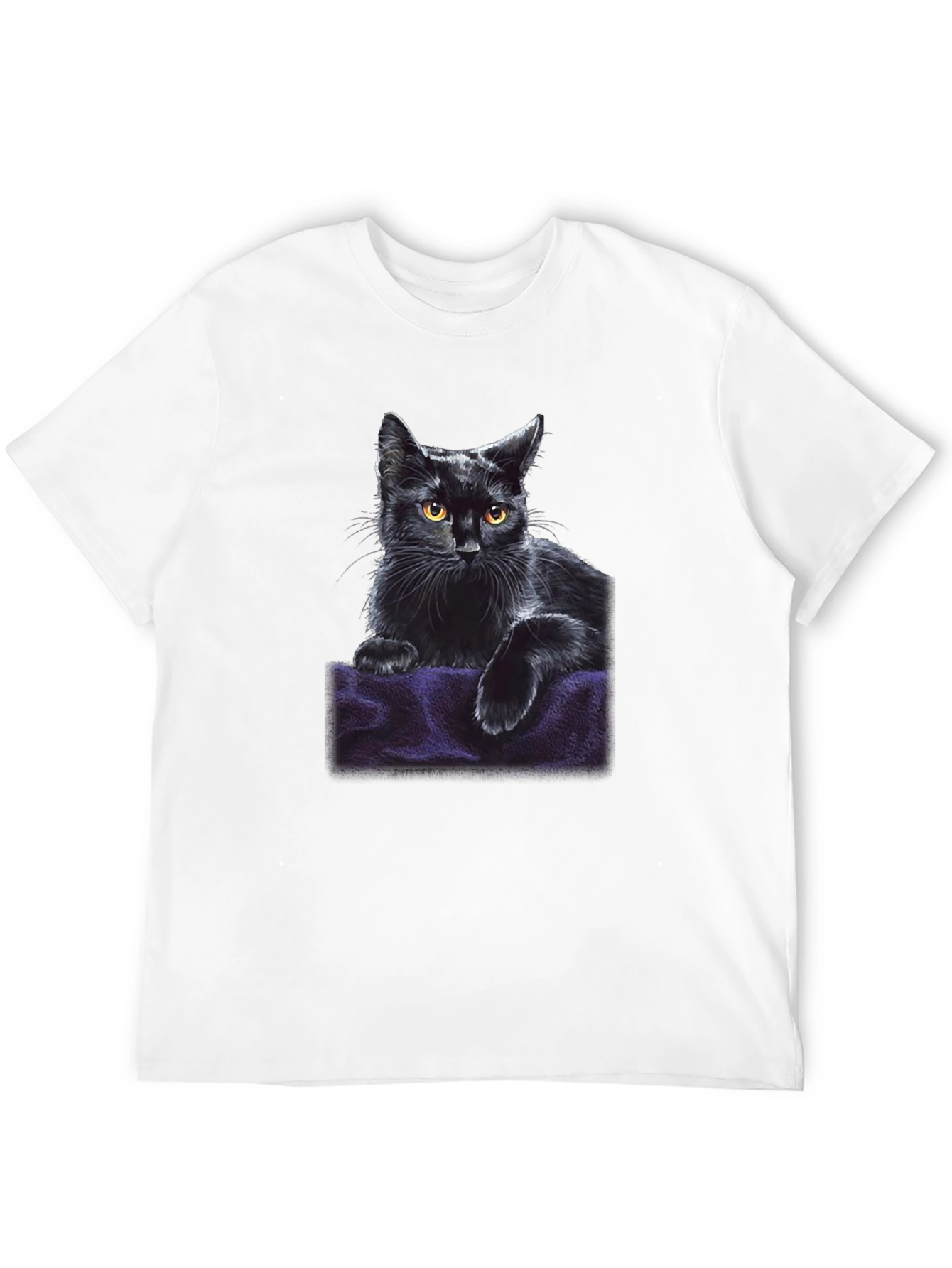 Black Cat Graphic T-Shirt - Soft & Stylish