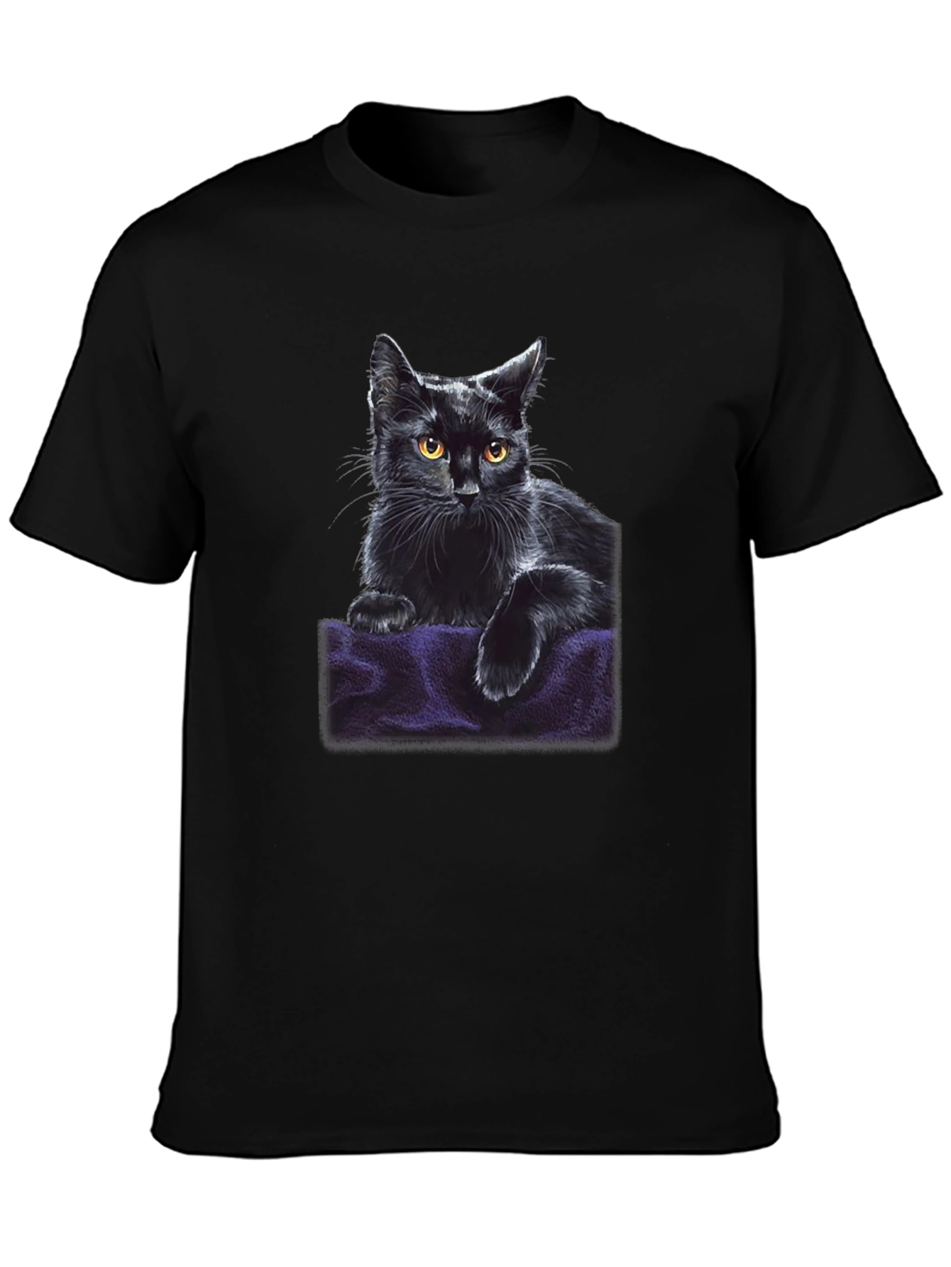 Black Cat Graphic T-Shirt - Soft & Stylish
