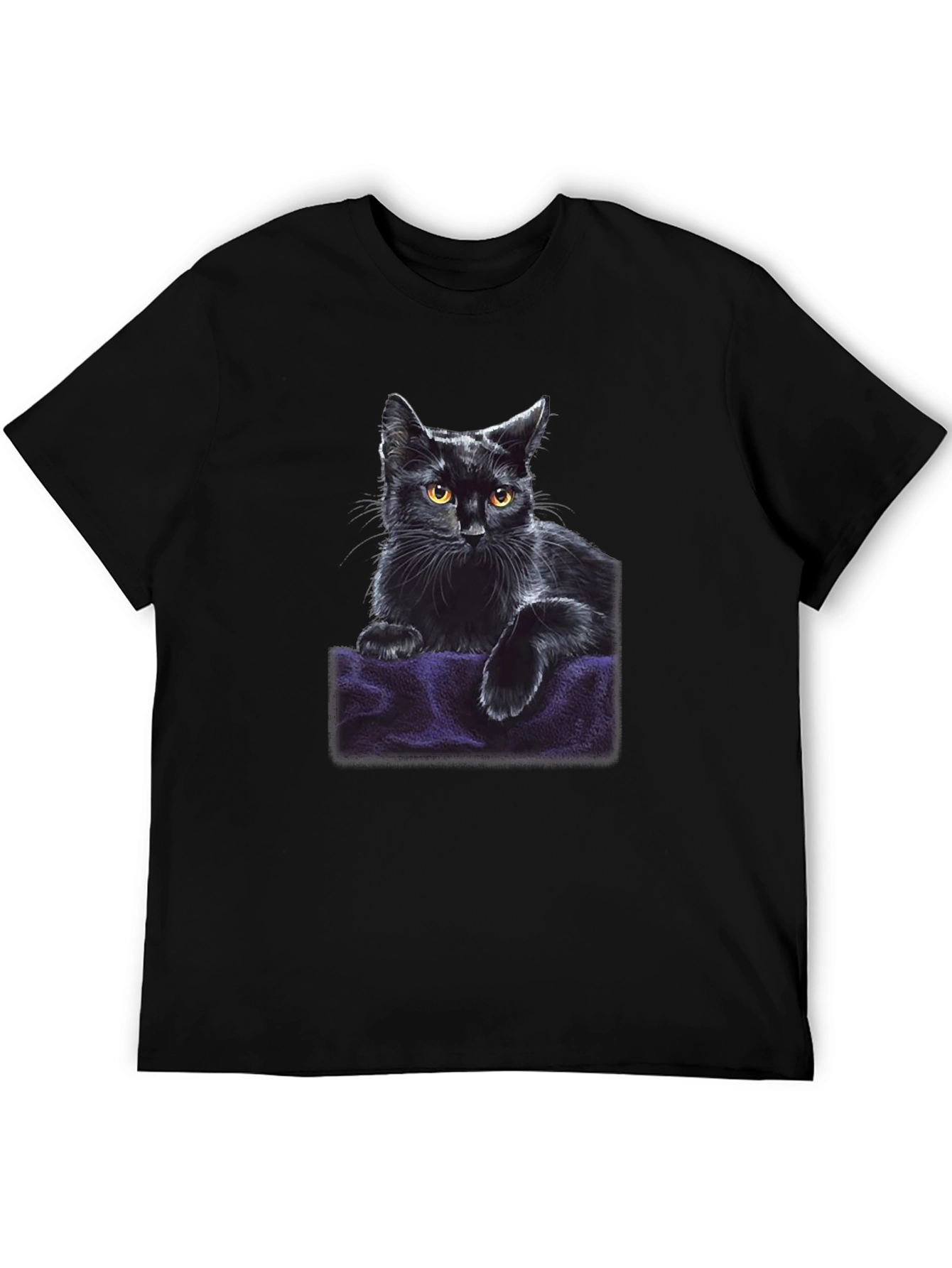 Black Cat Graphic T-Shirt - Soft & Stylish