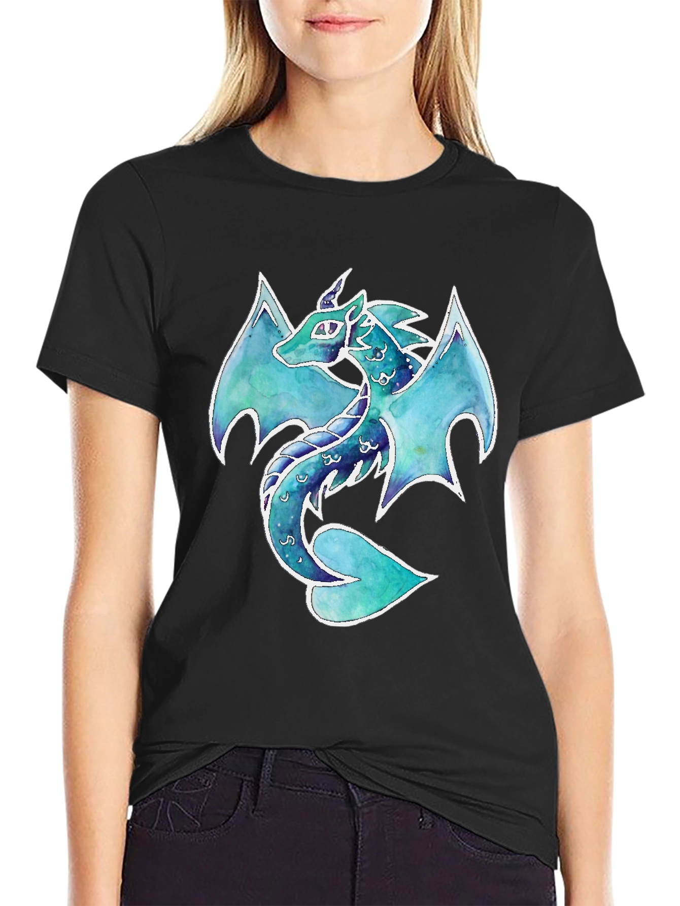 Dragon Graphic Print T-Shirt - Fantasy Apparel