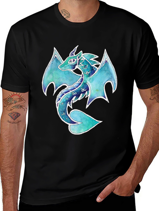 Dragon Graphic Print T-Shirt - Fantasy Apparel