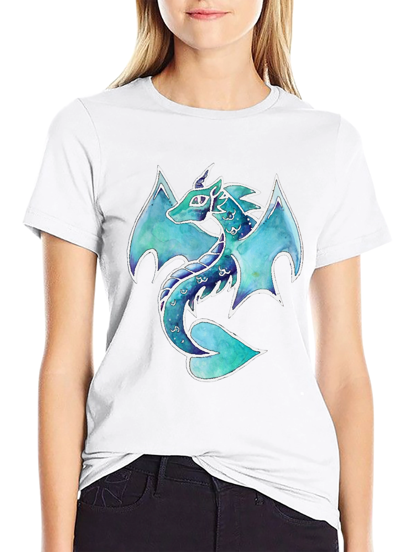 Dragon Graphic Print T-Shirt - Fantasy Apparel