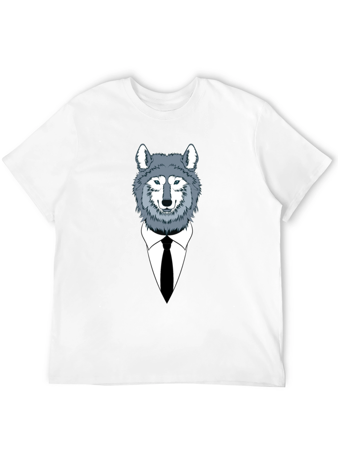 Wolf in Suit Graphic Tee - Stylish Mens T-Shirt