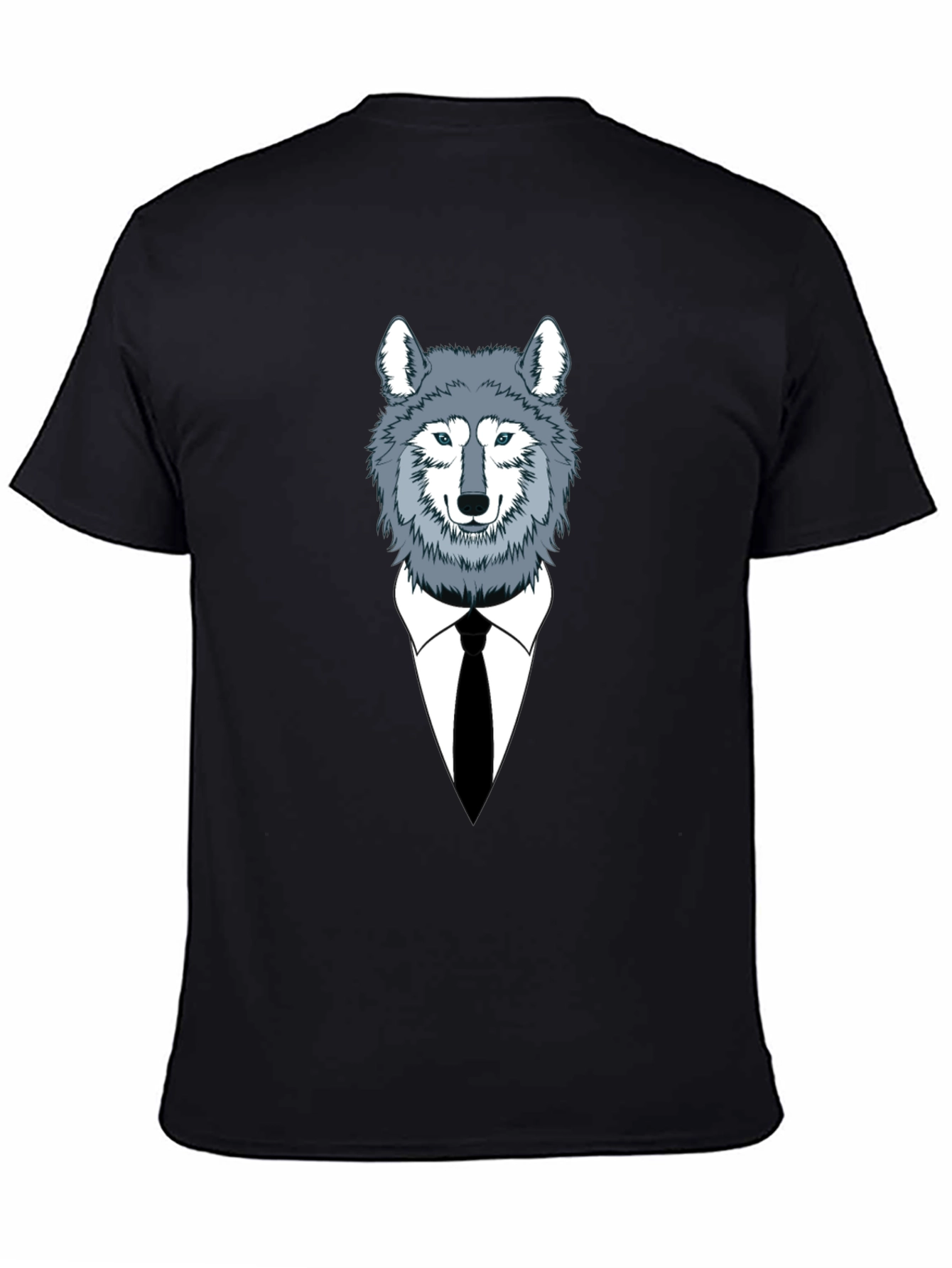 Wolf in Suit Graphic Tee - Stylish Mens T-Shirt