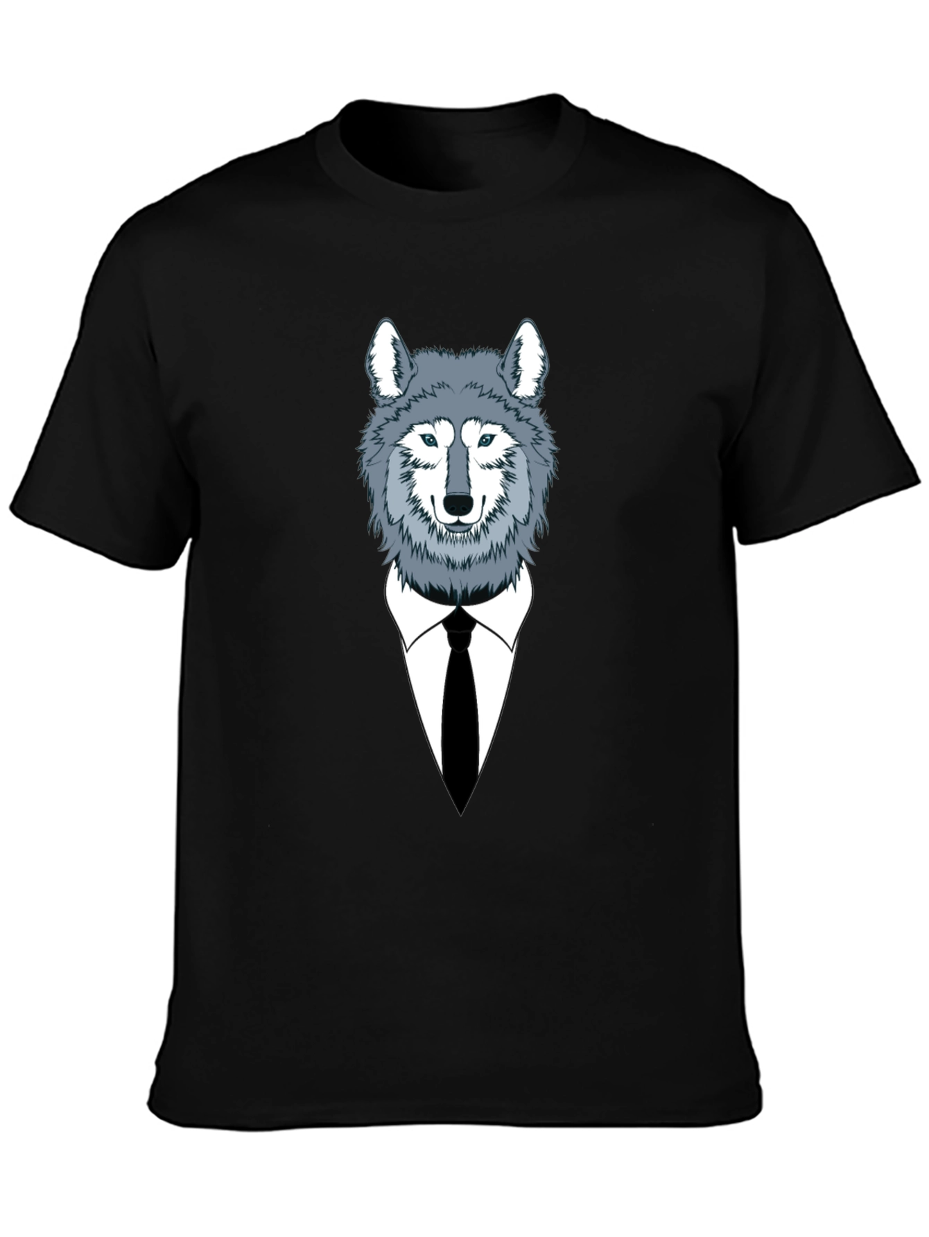 Wolf in Suit Graphic Tee - Stylish Mens T-Shirt