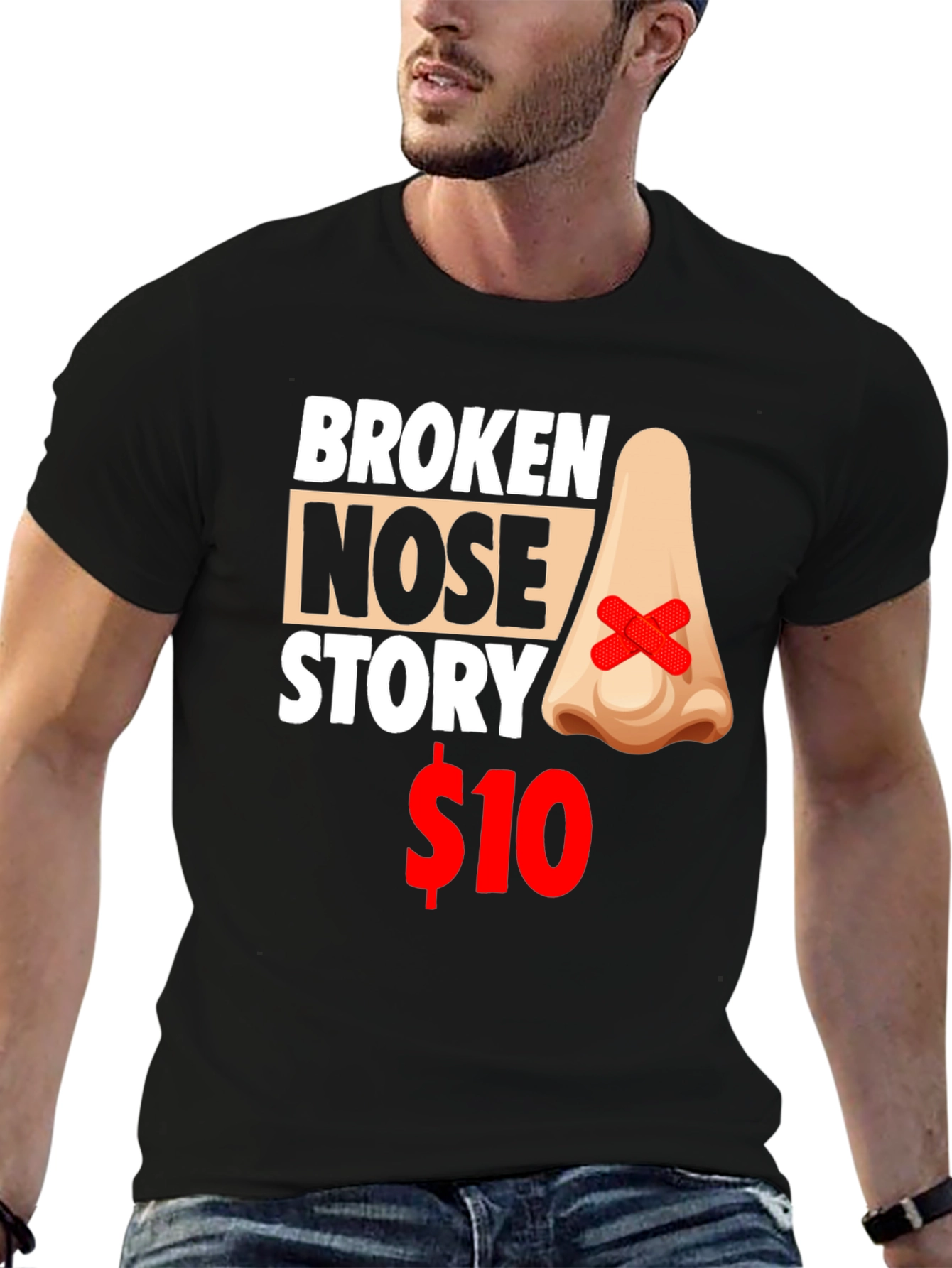 Broken Nose Story T-Shirt - Funny Graphic Tee