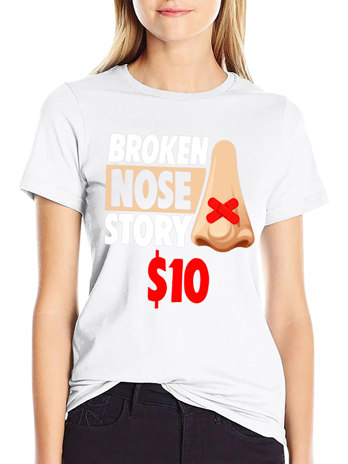 Broken Nose Story T-Shirt - Funny Graphic Tee