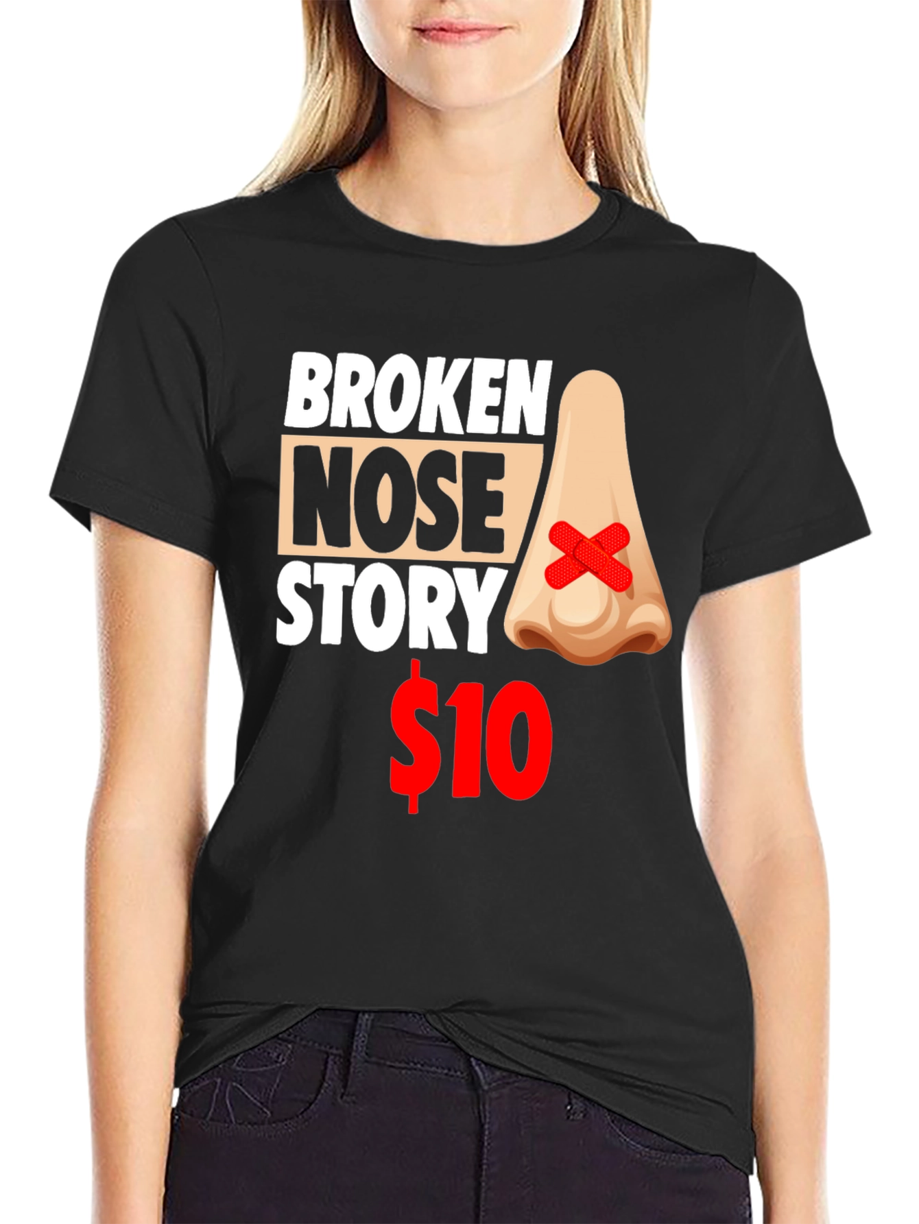 Broken Nose Story T-Shirt - Funny Graphic Tee