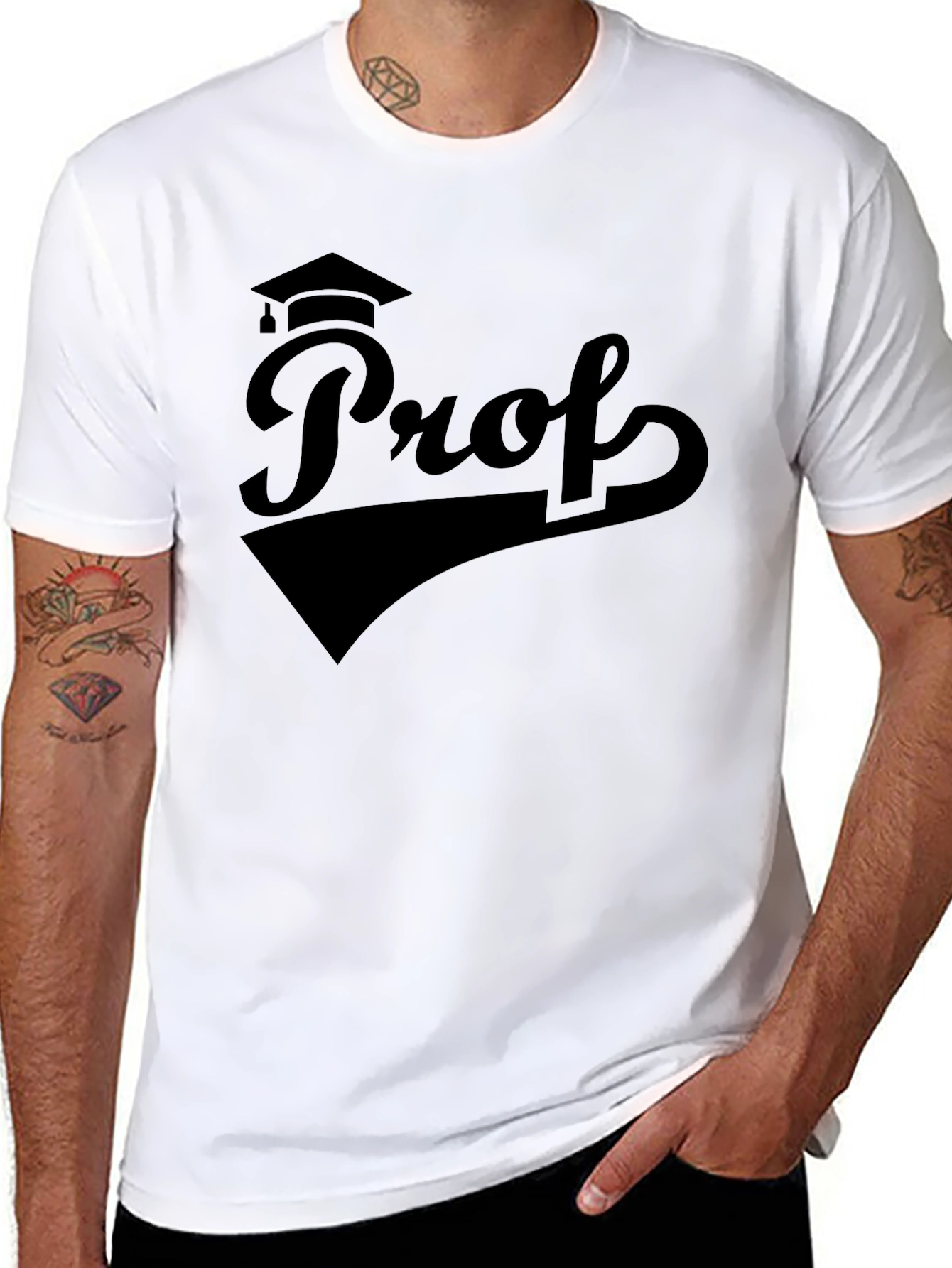 Professor Grad Cap T-Shirt - Academic Apparel