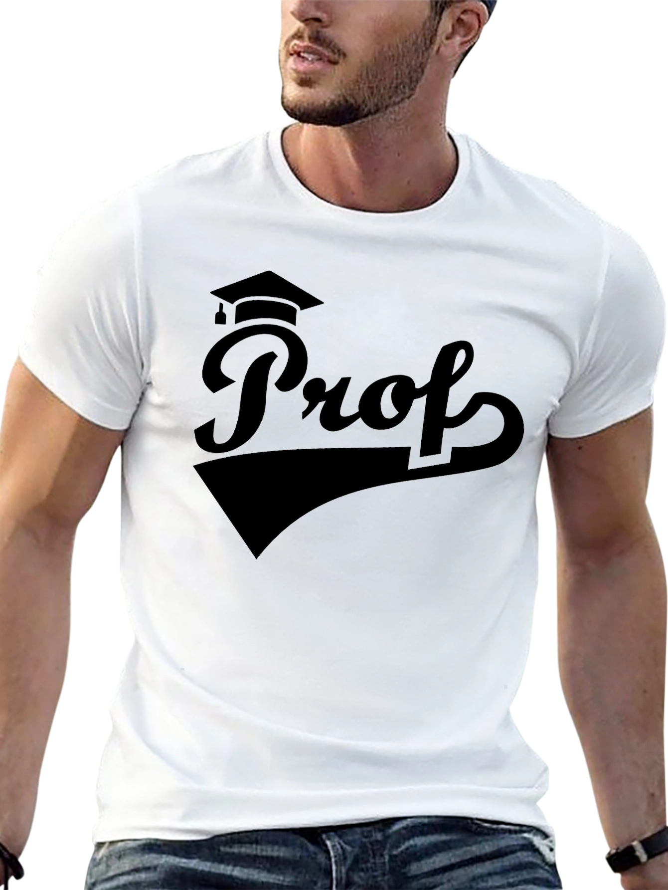 Professor Grad Cap T-Shirt - Academic Apparel