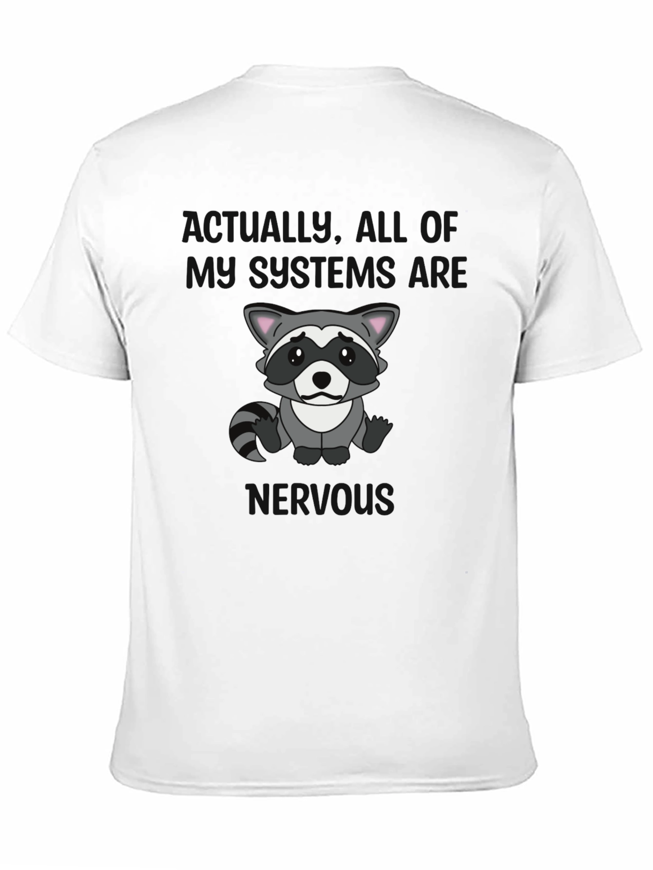 Raccoon Graphic T-Shirt - Actually Im Full of Rage