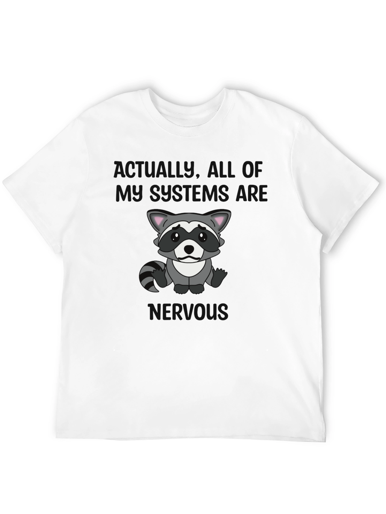 Raccoon Graphic T-Shirt - Actually Im Full of Rage