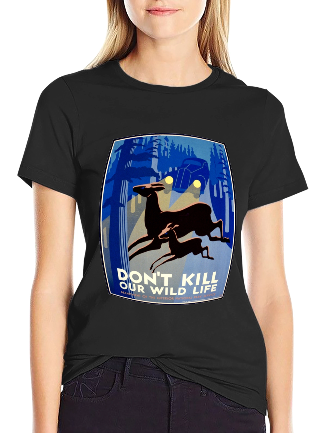 Retro Wildlife T-Shirt - Protect Our Wild Life