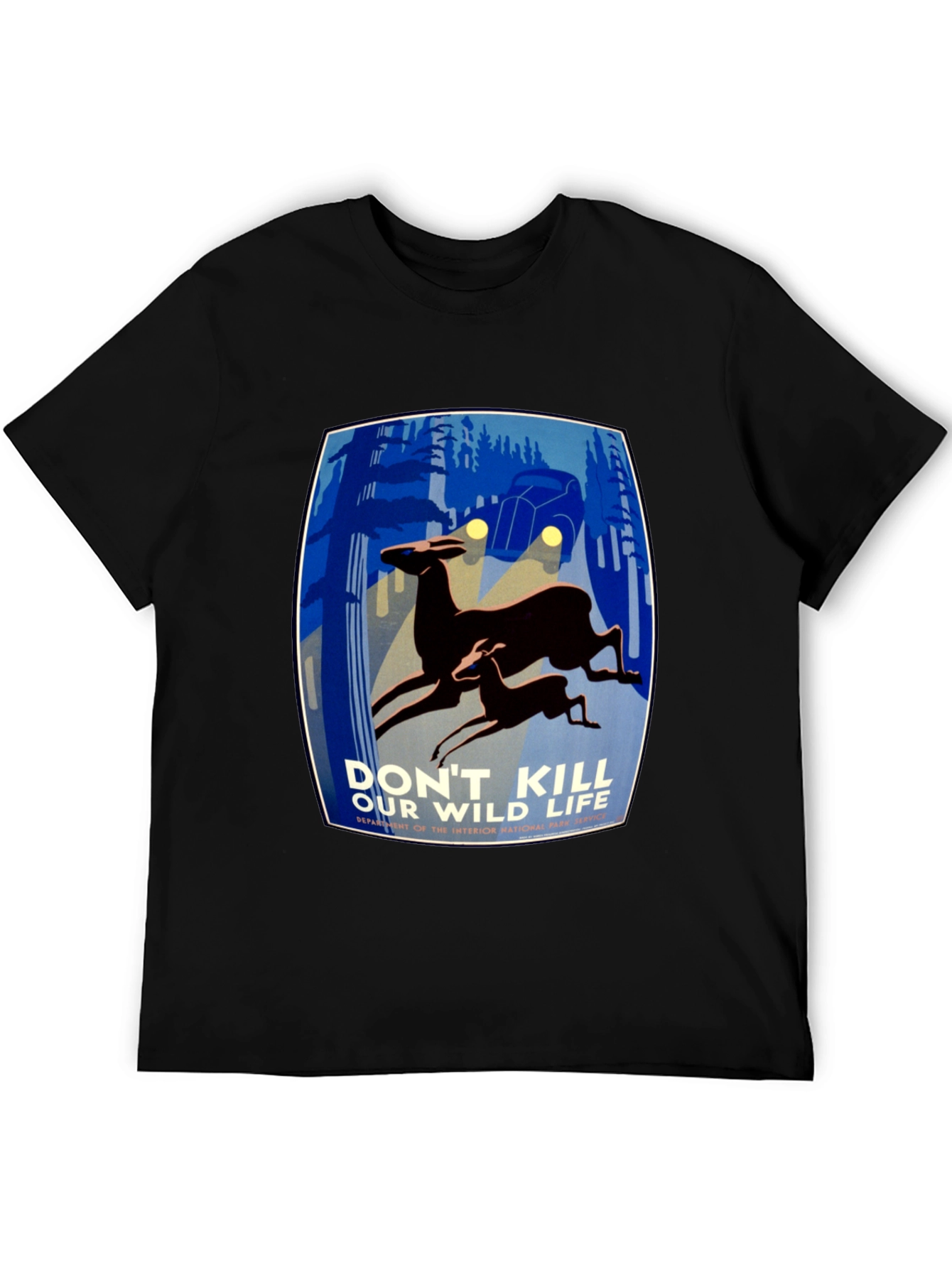 Retro Wildlife T-Shirt - Protect Our Wild Life