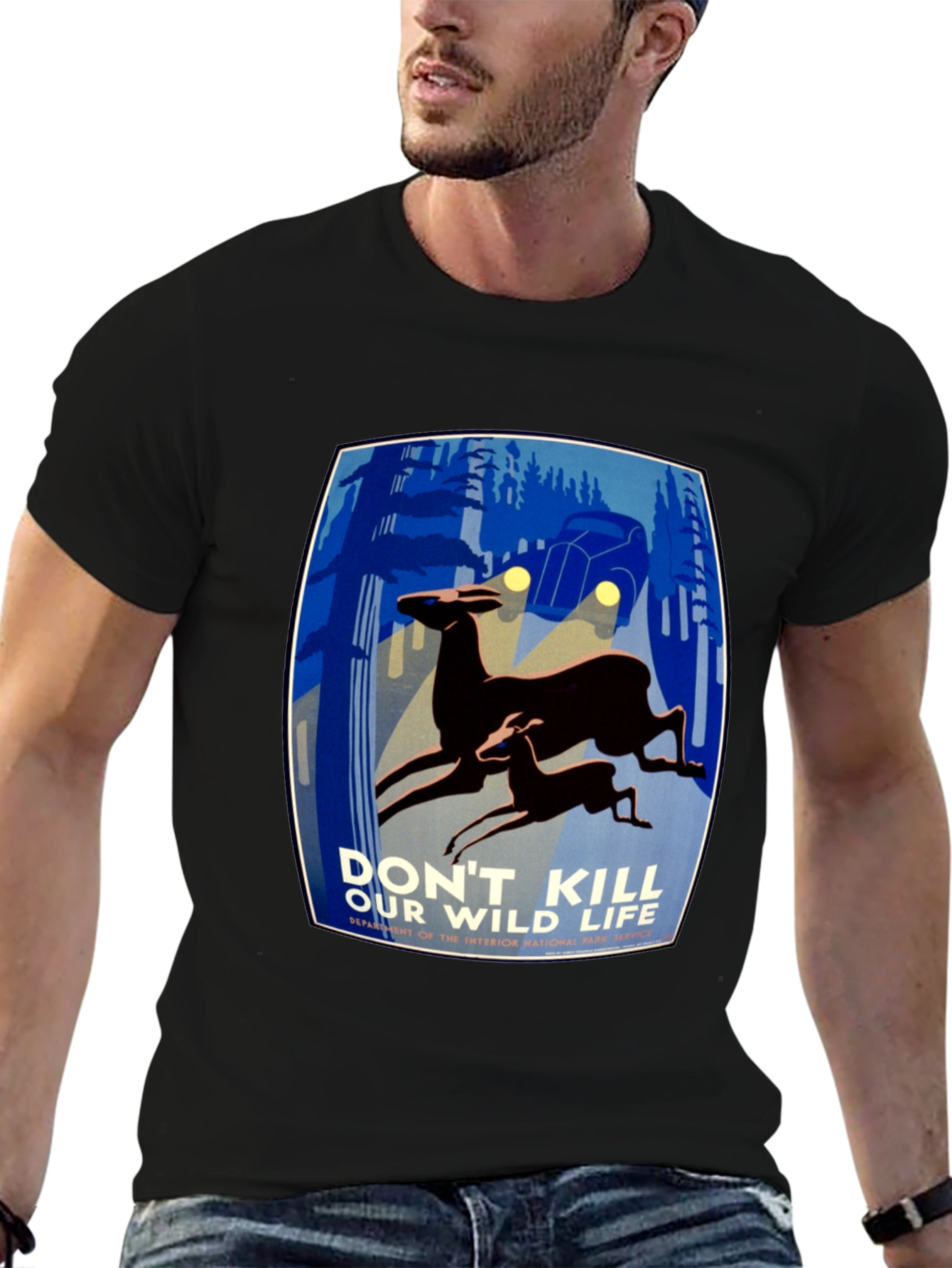 Retro Wildlife T-Shirt - Protect Our Wild Life