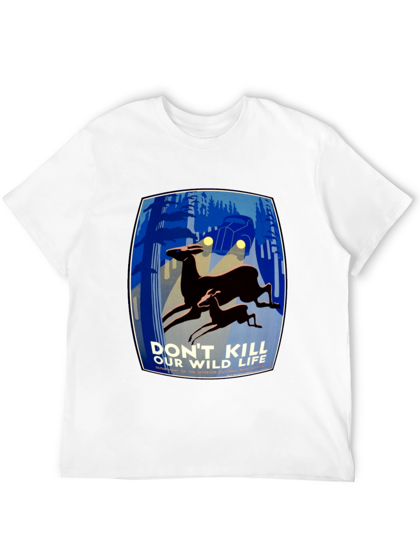 Retro Wildlife T-Shirt - Protect Our Wild Life
