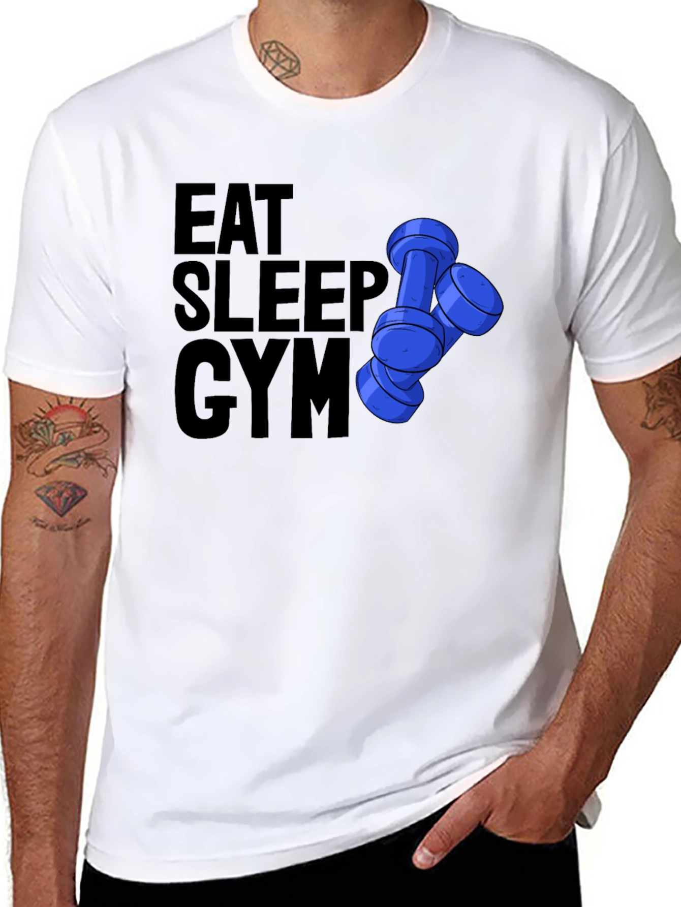 Eat Sleep Gym Graphic T-Shirt
