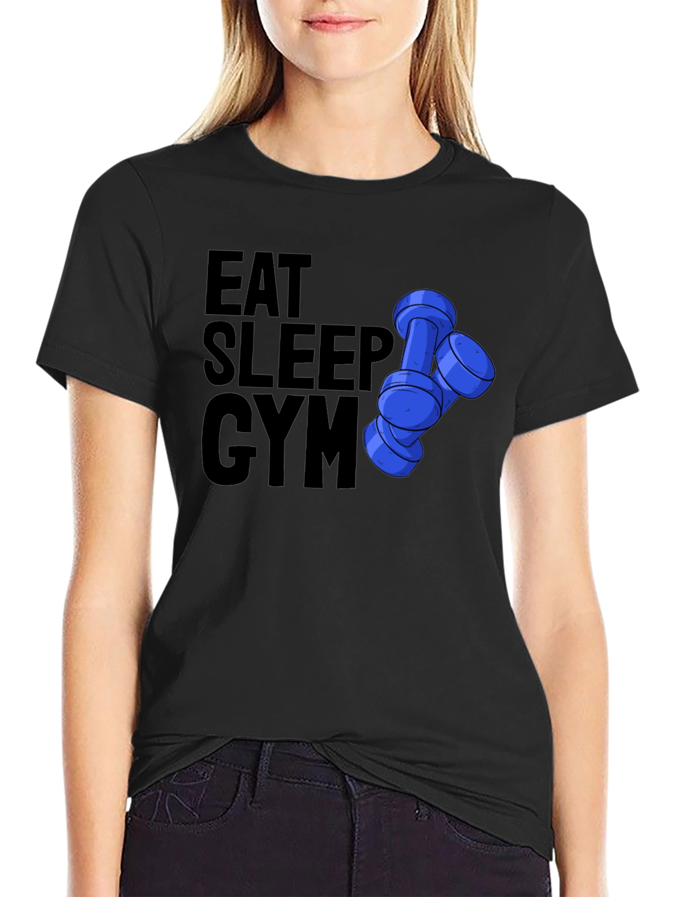 Eat Sleep Gym Graphic T-Shirt