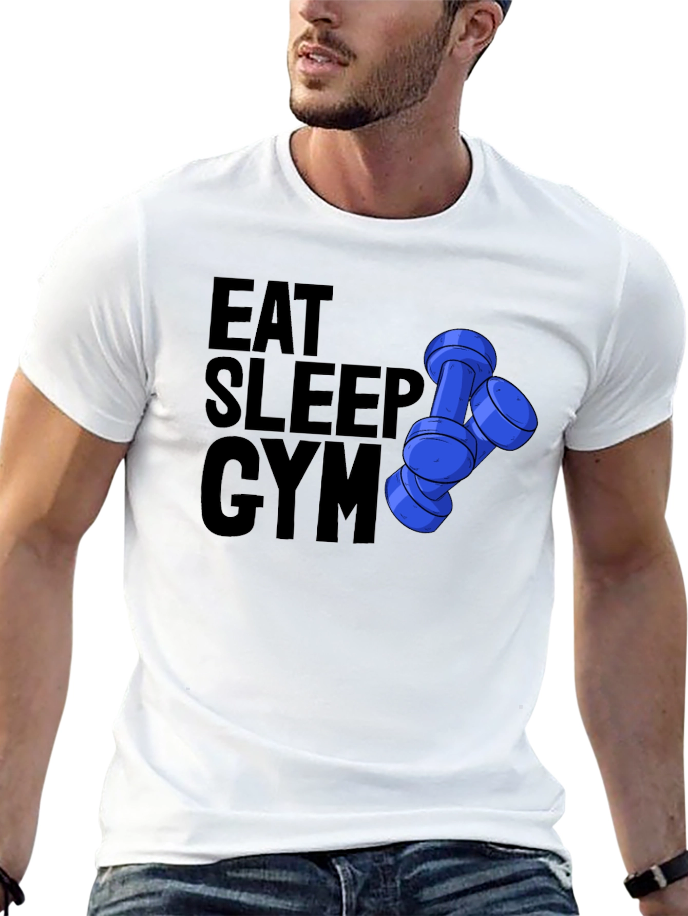 Eat Sleep Gym Graphic T-Shirt