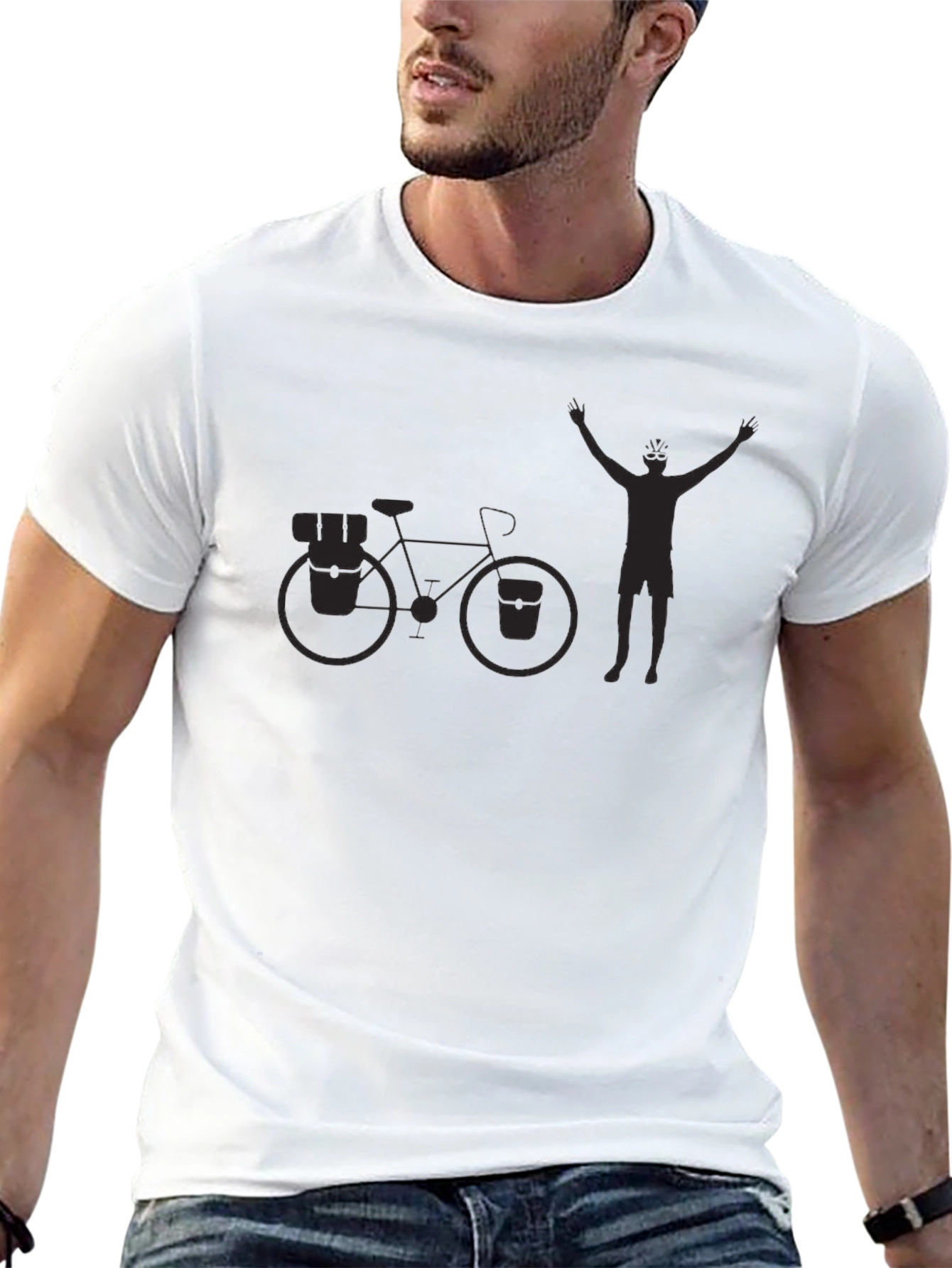 Mens Graphic Tee: Bicycle Triumph Design