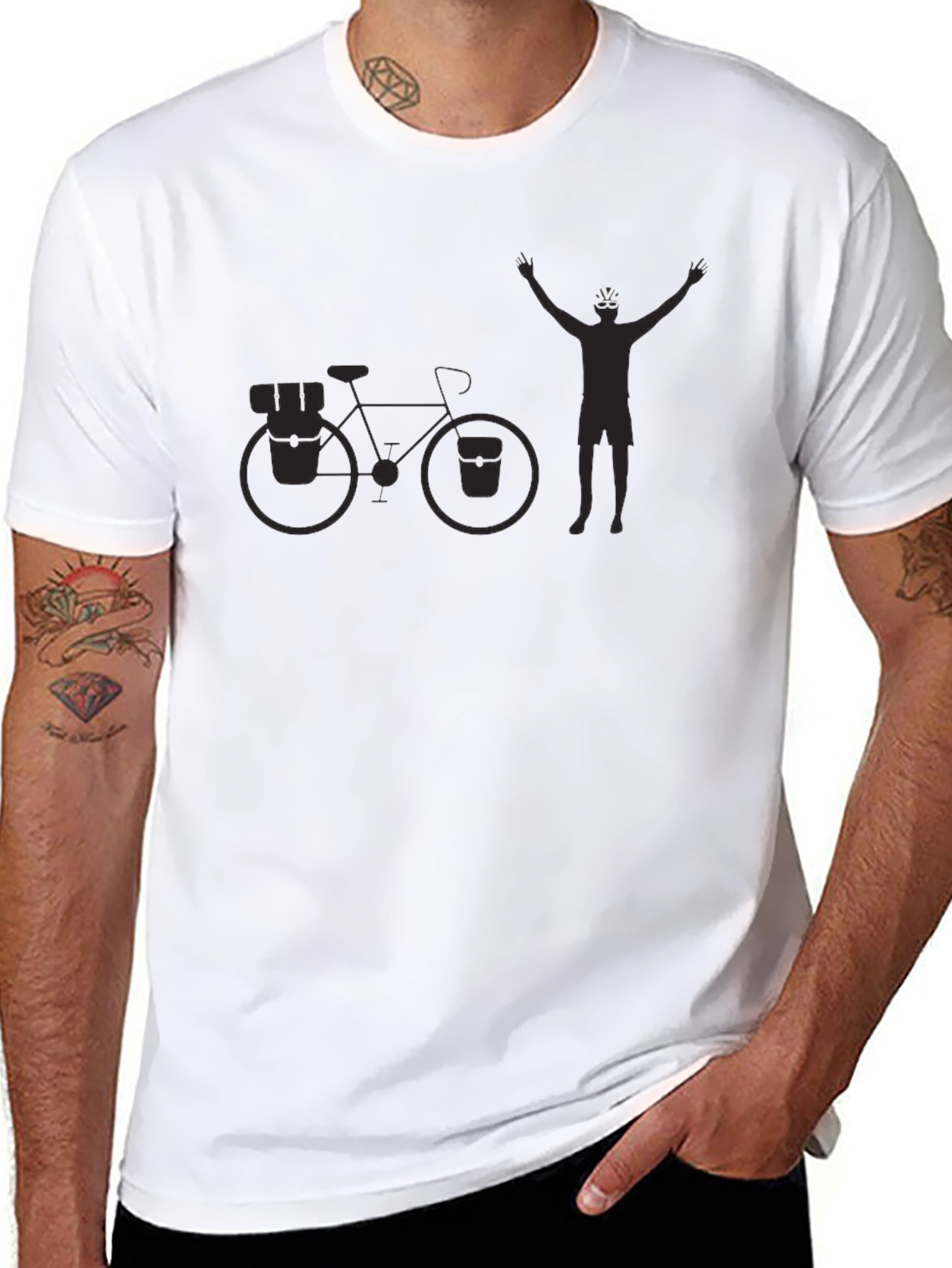 Mens Graphic Tee: Bicycle Triumph Design