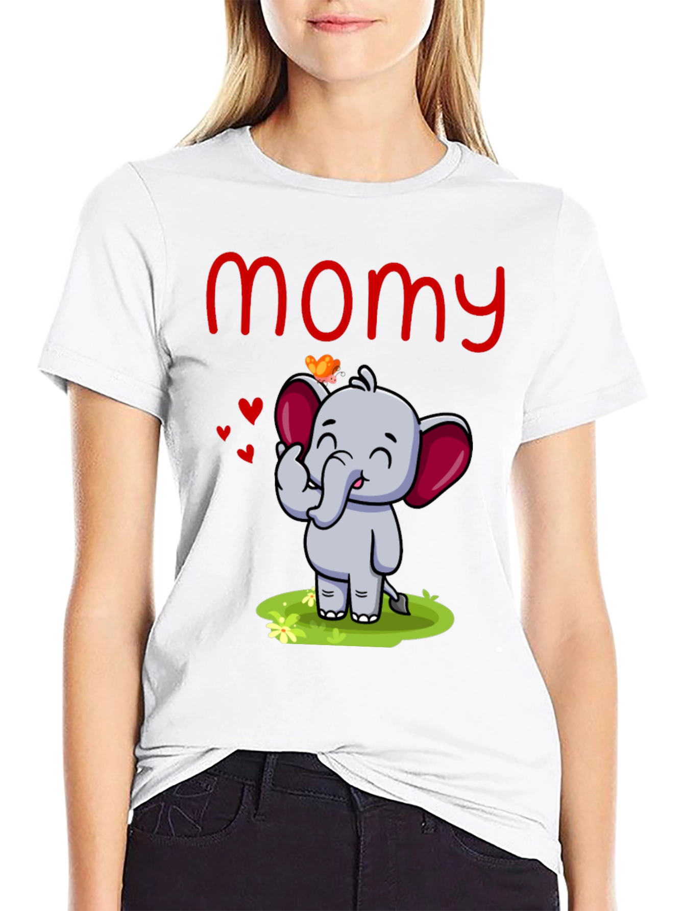 Cute Mommy Elephant T-Shirt