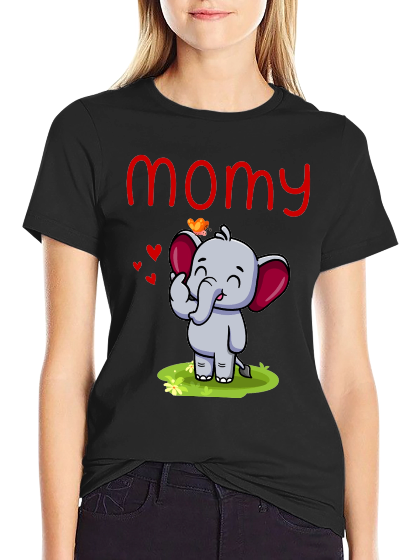 Cute Mommy Elephant T-Shirt
