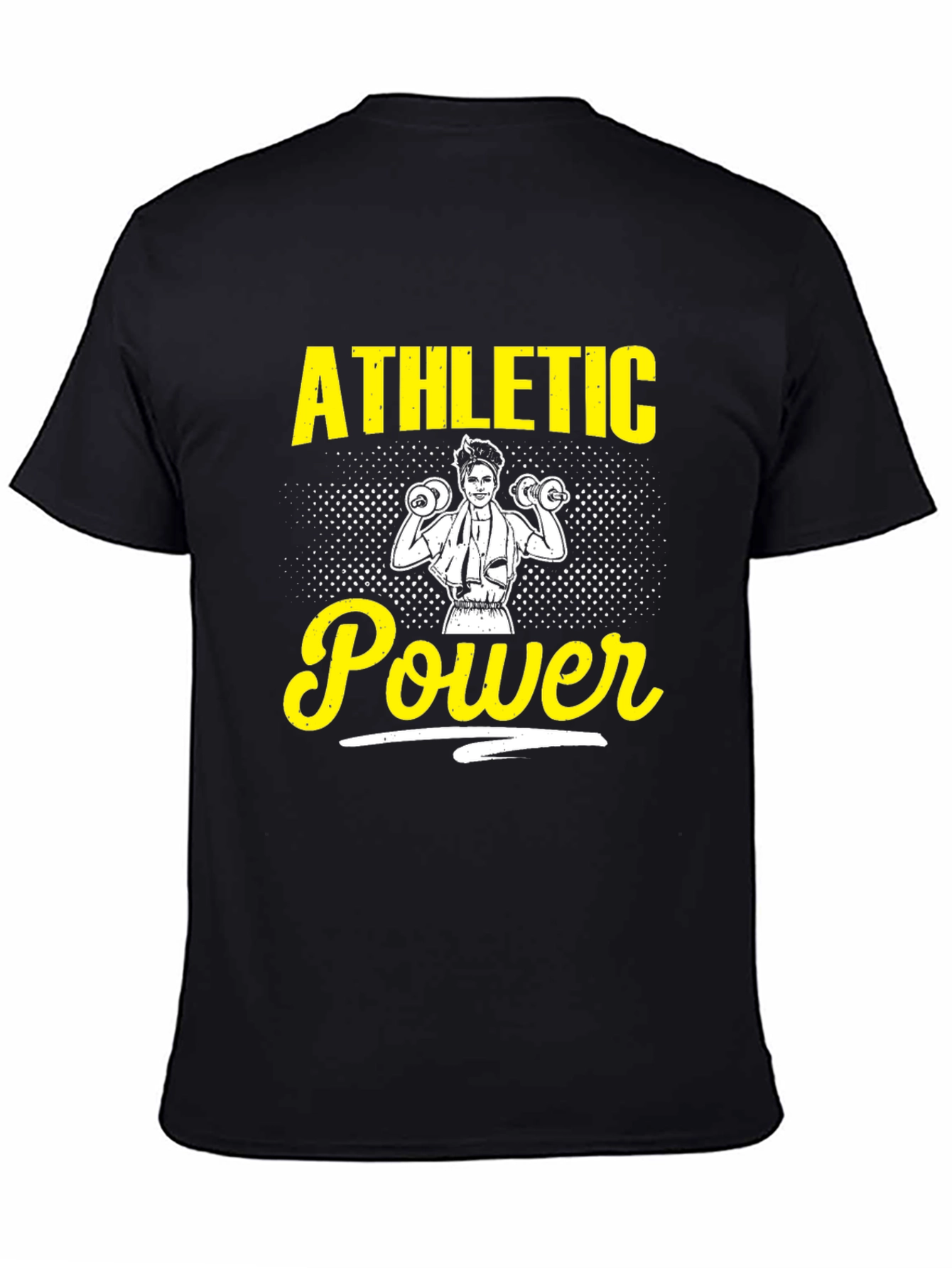 Athletic Power Black T-Shirt - Workout Apparel