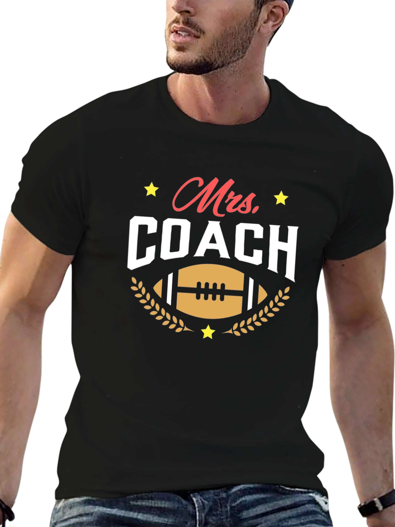 Mrs. Coach T-Shirt - Football Mom Tee