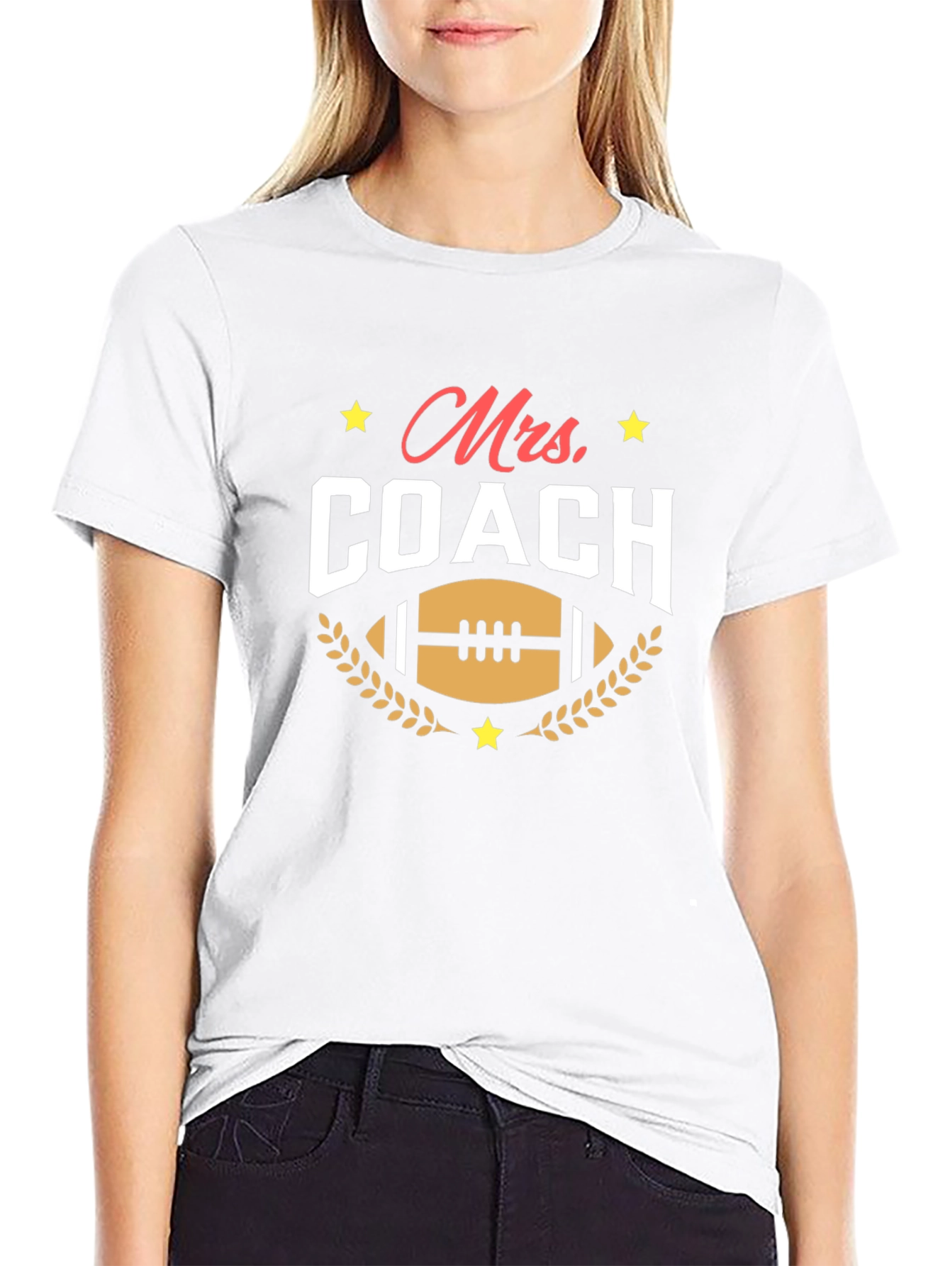 Mrs. Coach T-Shirt - Football Mom Tee