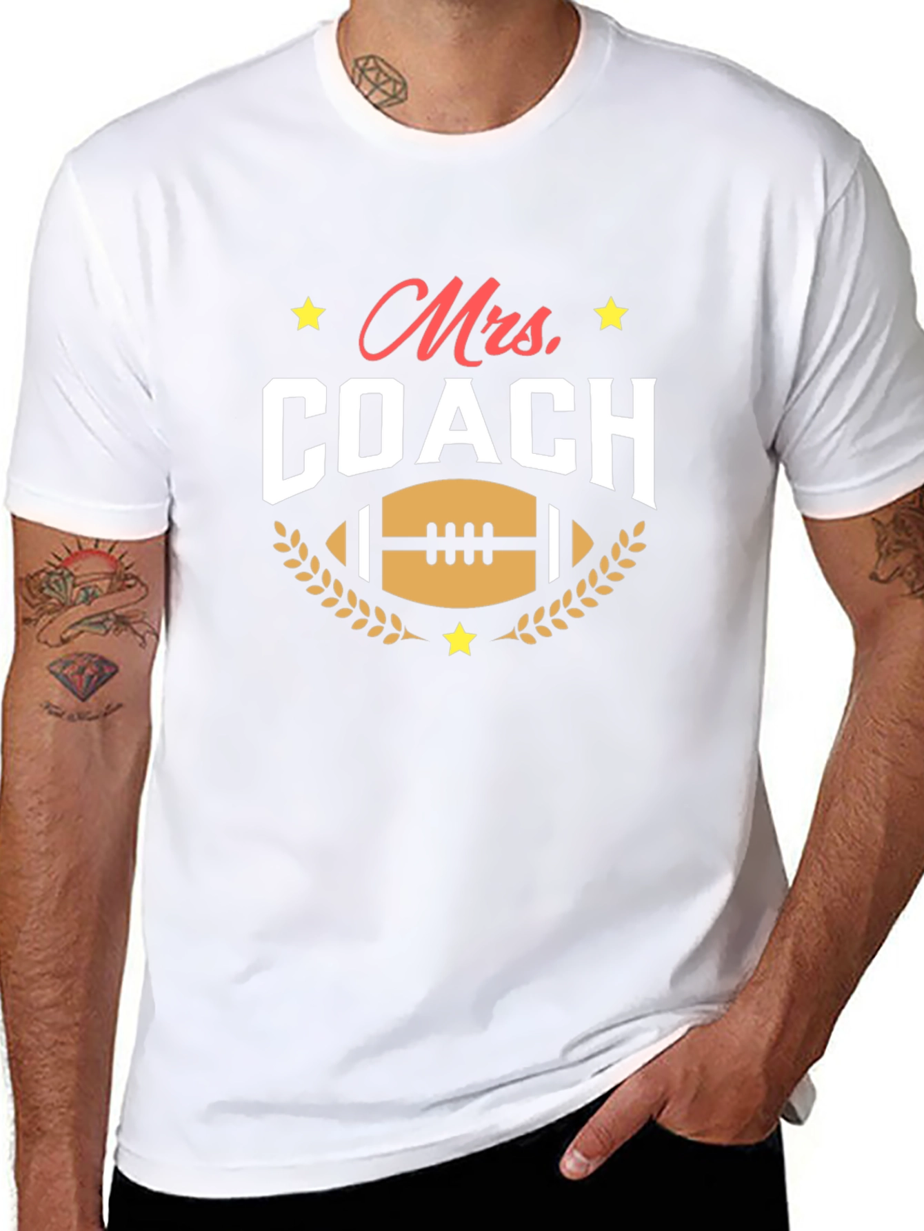 Mrs. Coach T-Shirt - Football Mom Tee