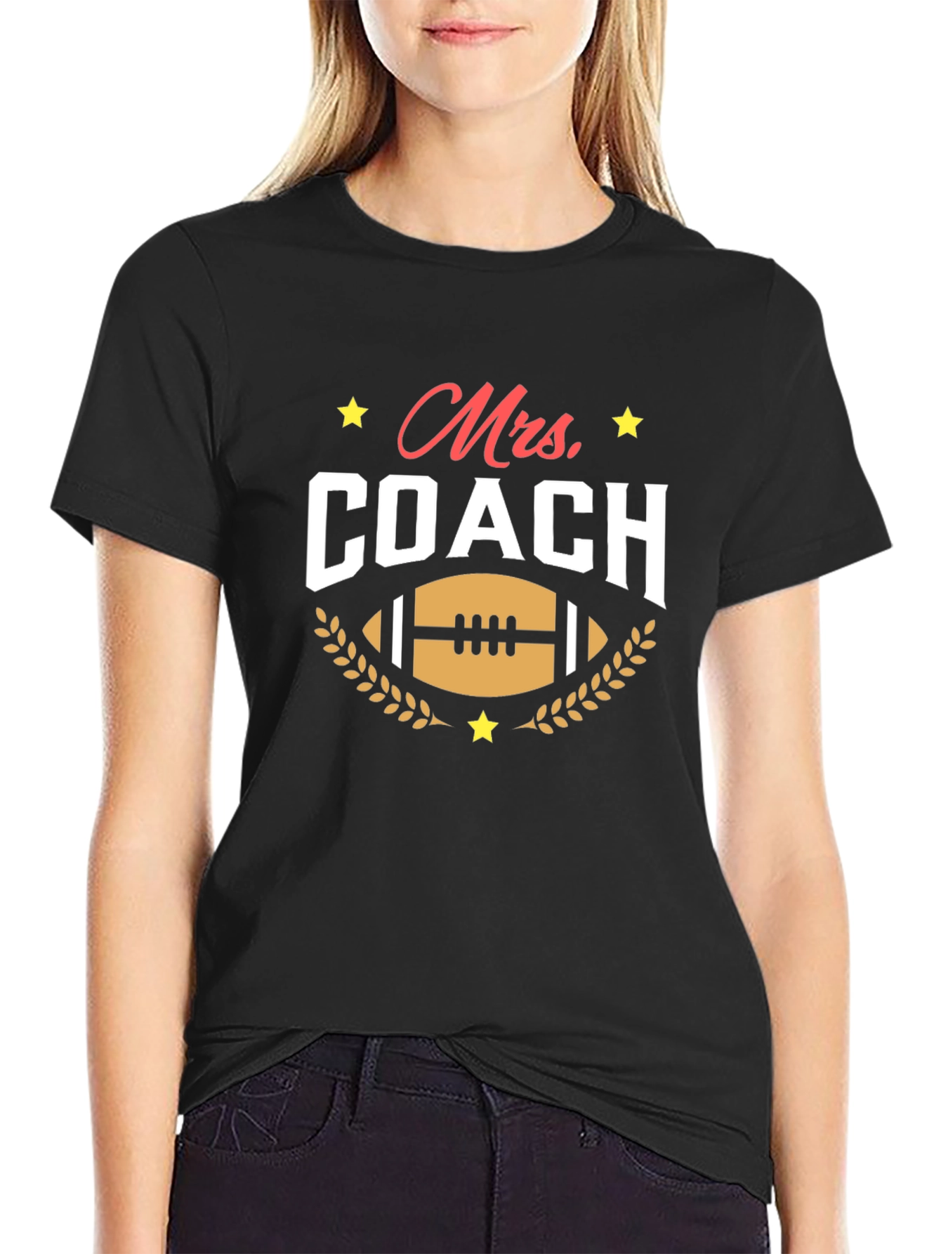 Mrs. Coach T-Shirt - Football Mom Tee