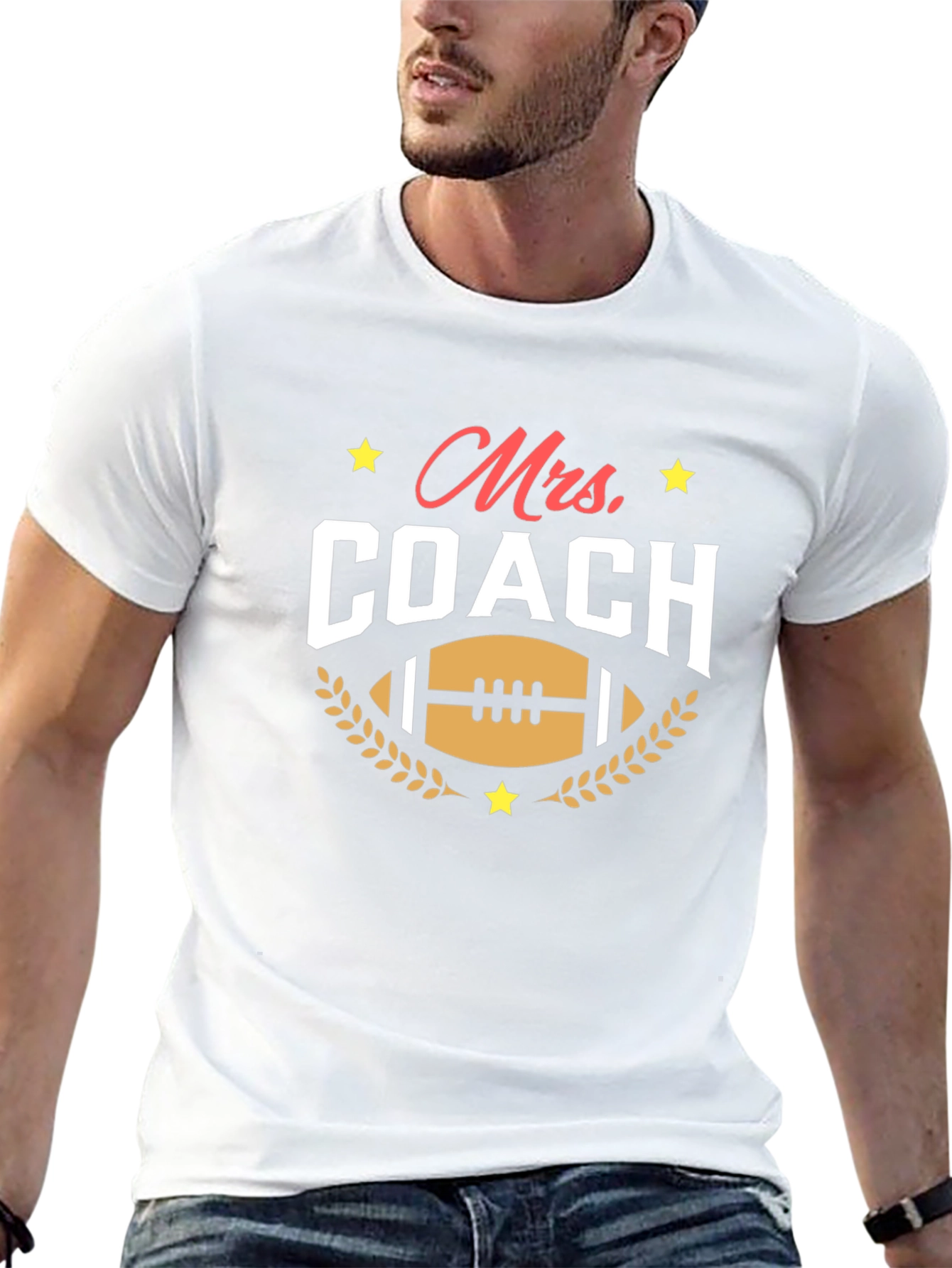 Mrs. Coach T-Shirt - Football Mom Tee