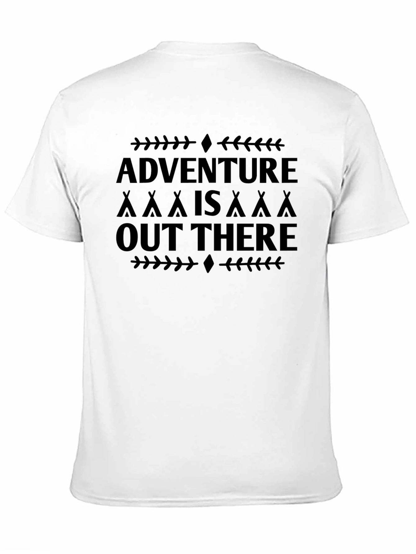 Adventure Awaits Black Graphic Tee