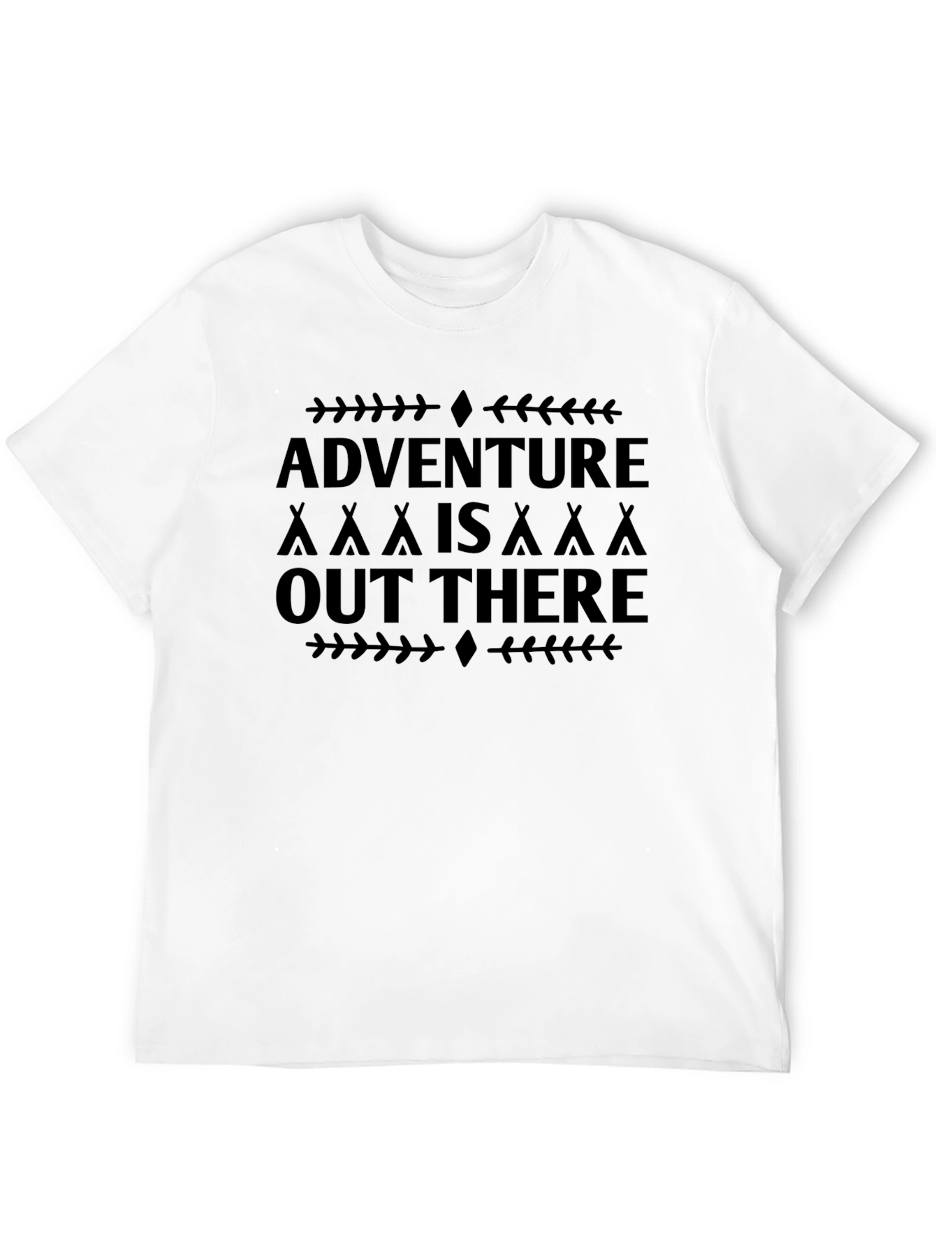 Adventure Awaits Black Graphic Tee