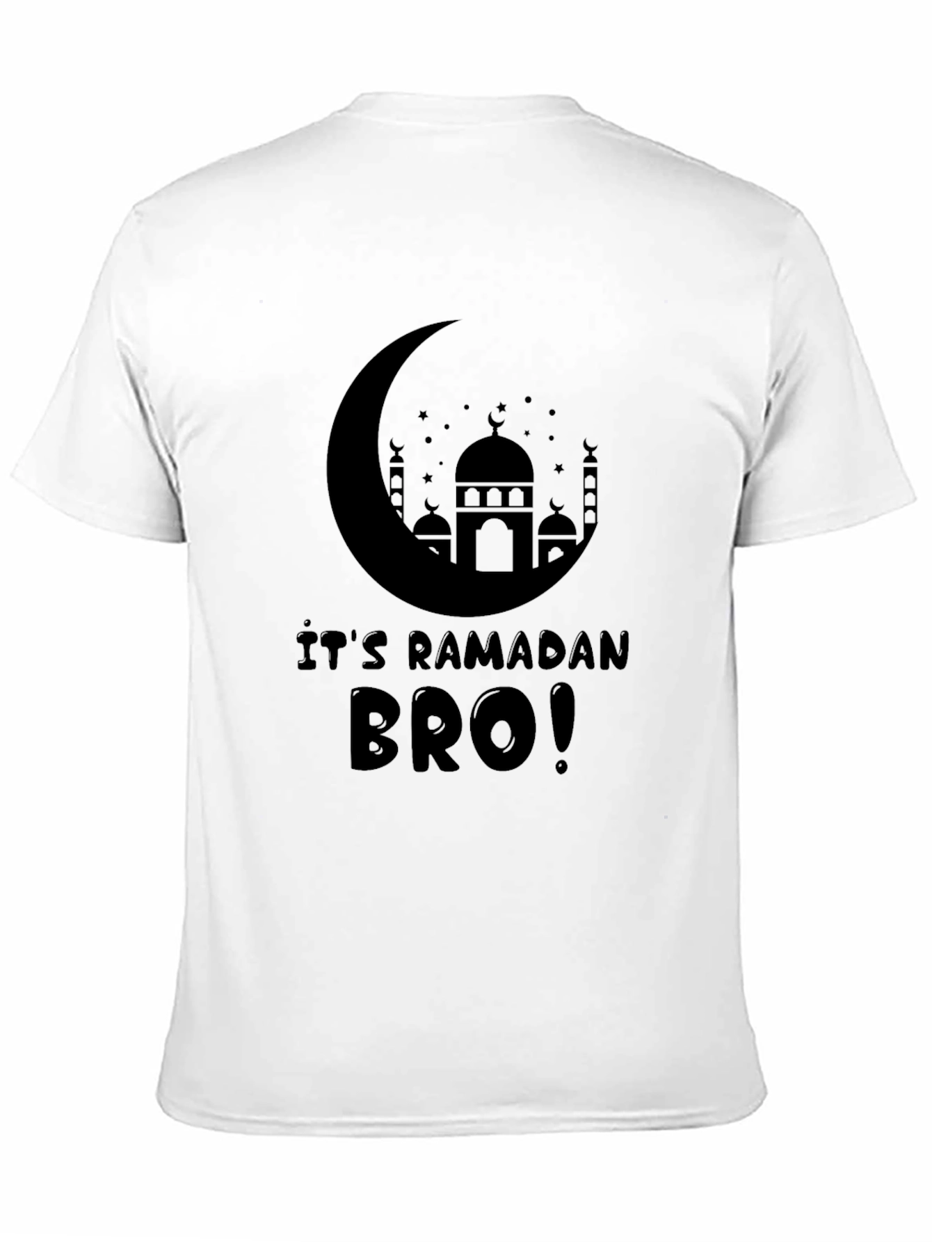 Ramadan Bro T-Shirt - Crescent Moon & Mosque