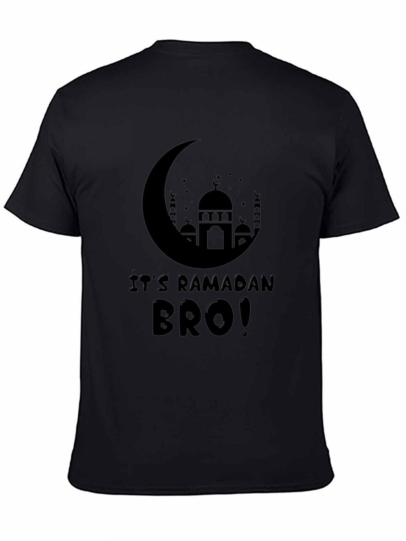 Ramadan Bro T-Shirt - Crescent Moon & Mosque