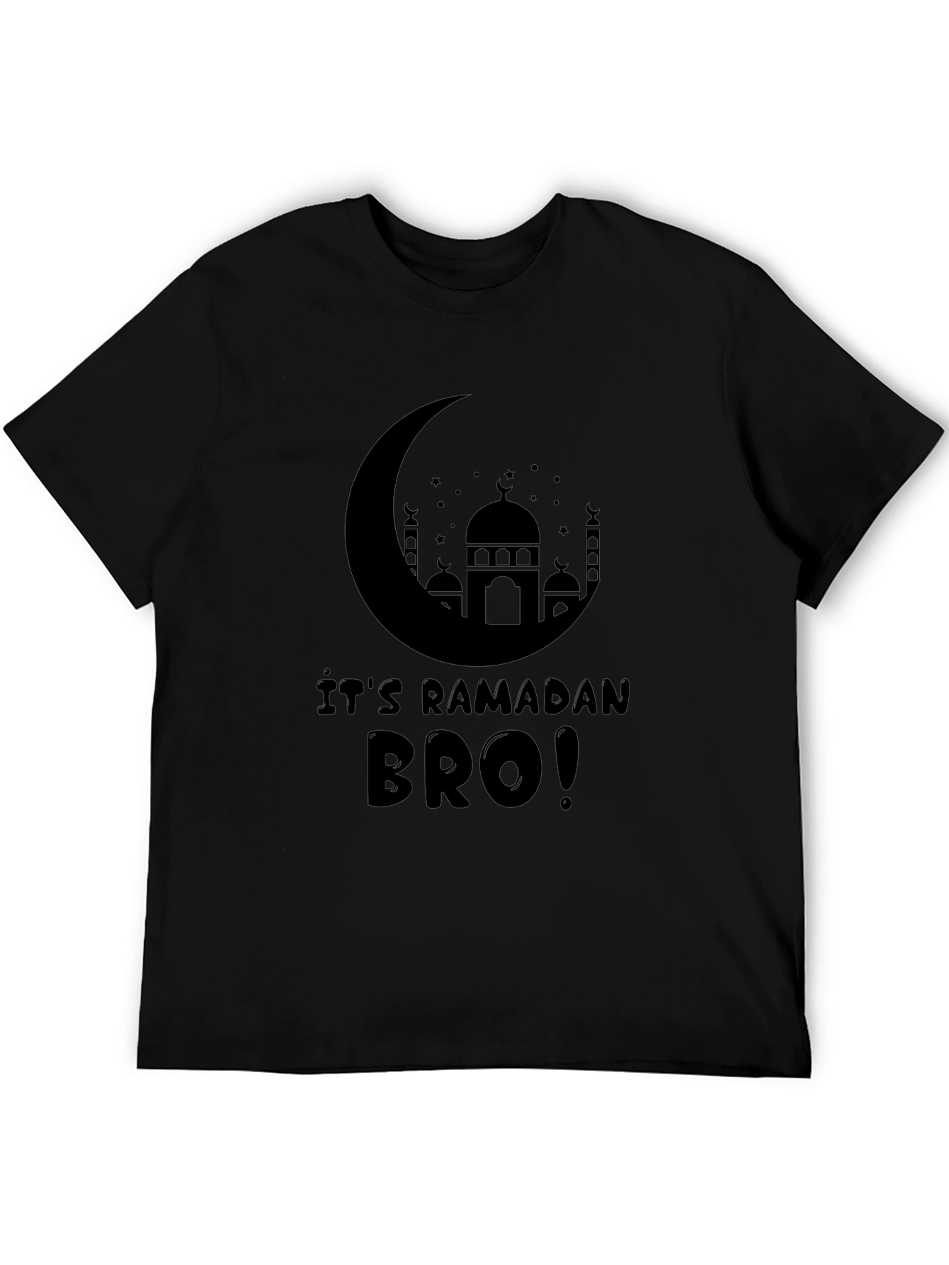 Ramadan Bro T-Shirt - Crescent Moon & Mosque