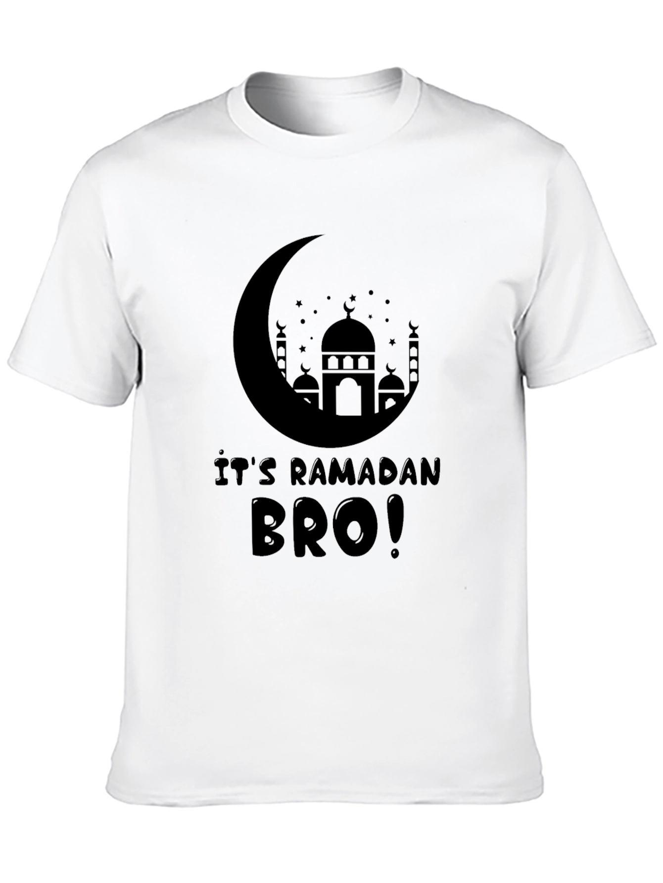 Ramadan Bro T-Shirt - Crescent Moon & Mosque