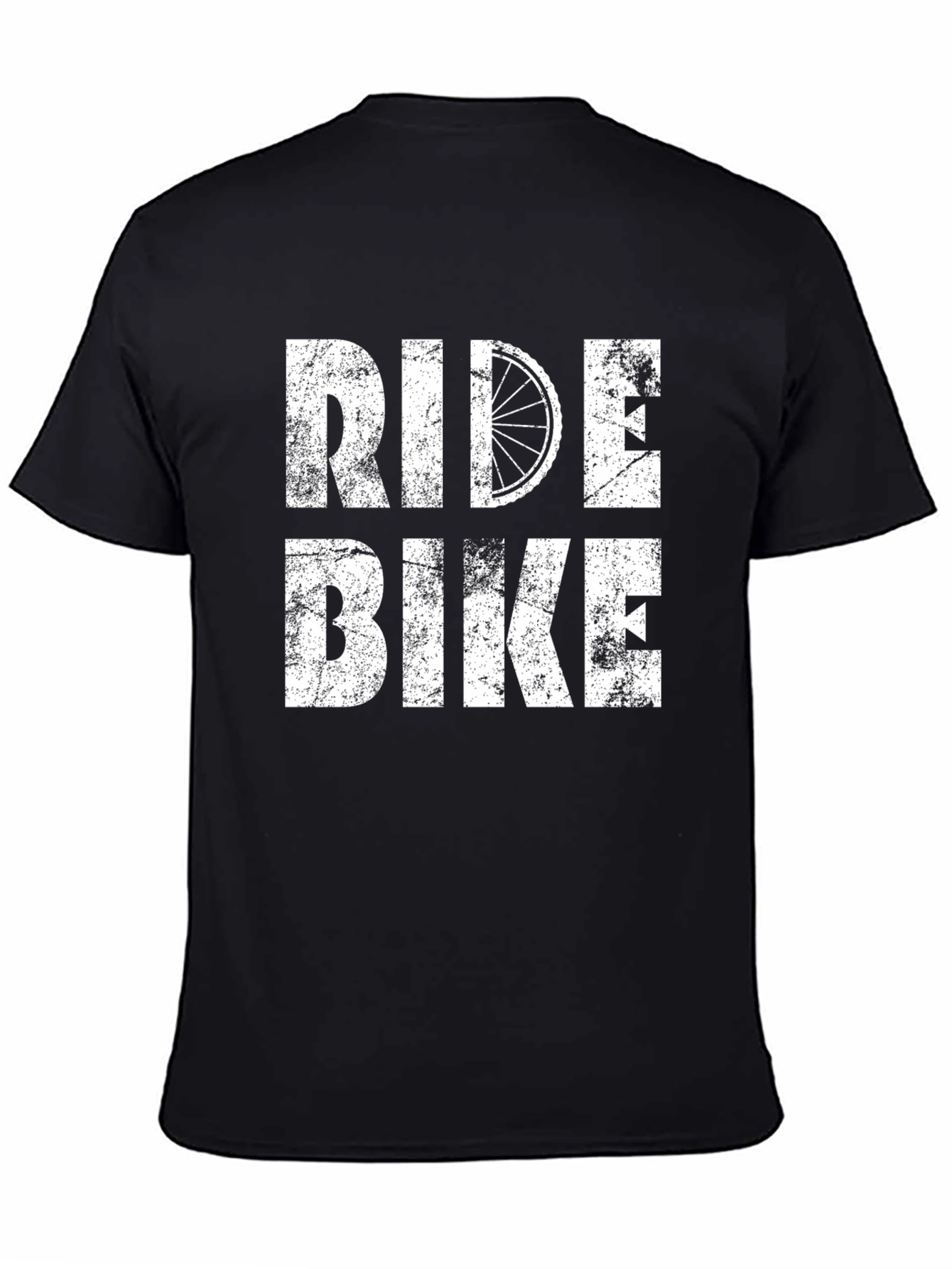 Ride Bike Graphic Tee - Black Cotton T-Shirt